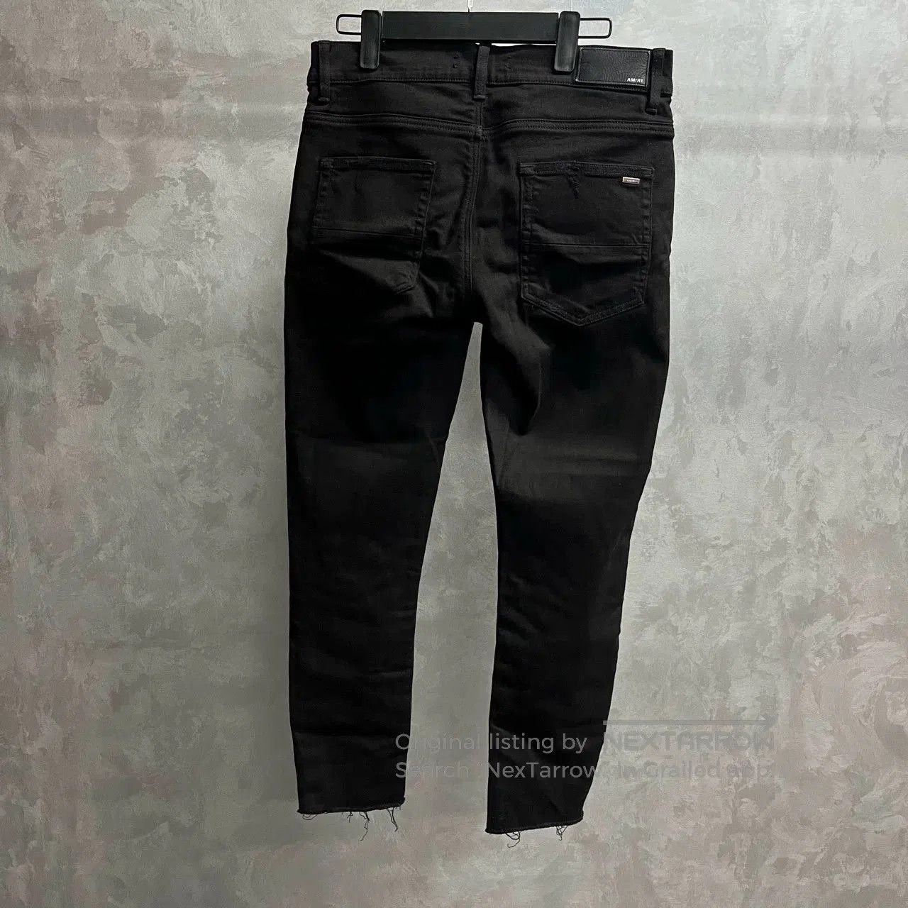 Amiri Amiri Black Distressed Patch Jeans. Size US 32 / EU 48 - 2 Thumbnail