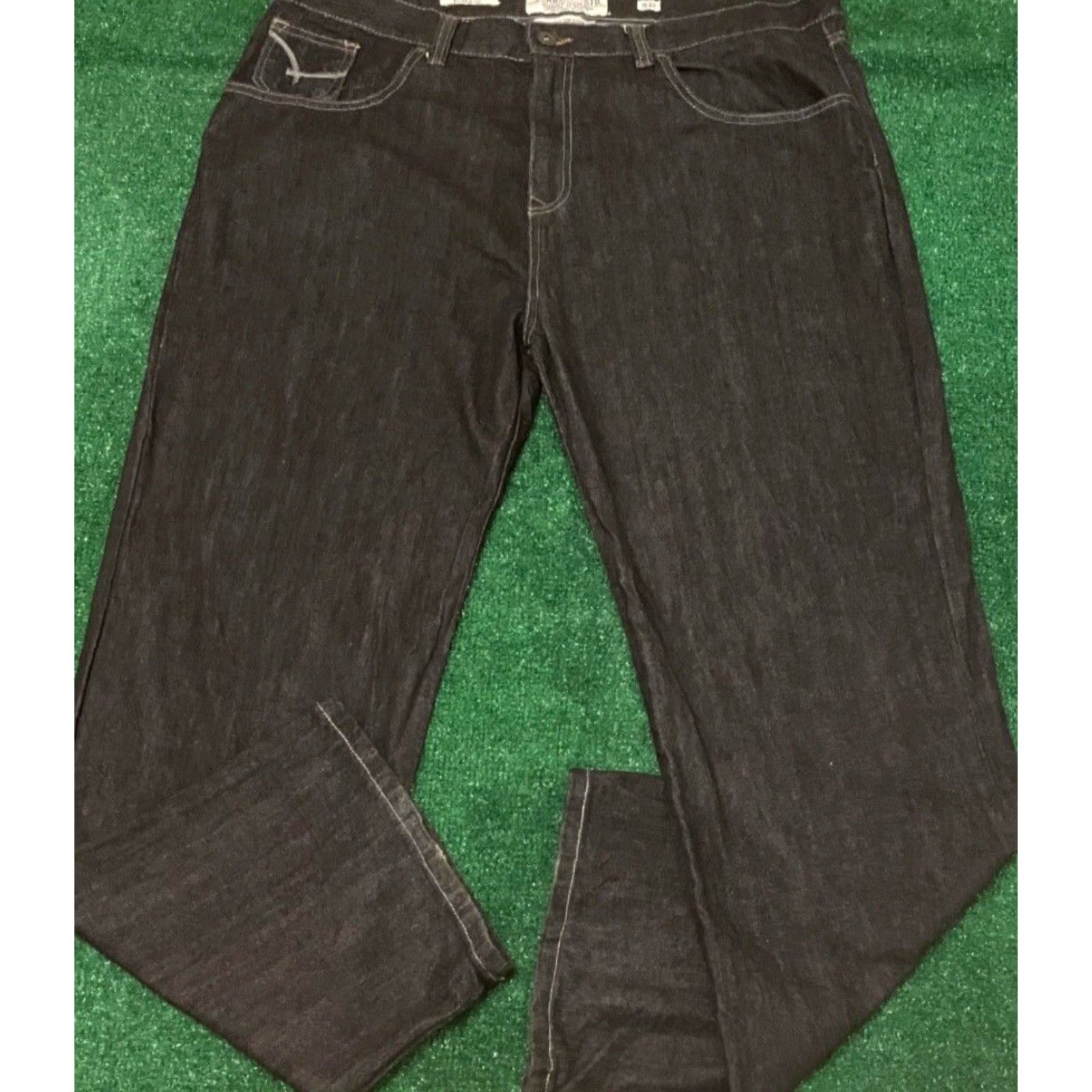 Southpole VINTAGE Y2K Ecko UNLTD Baggy Skater Grunge Jeans VTG Mens 42 Dark Black Size US 42 / EU 58 - 3 Thumbnail