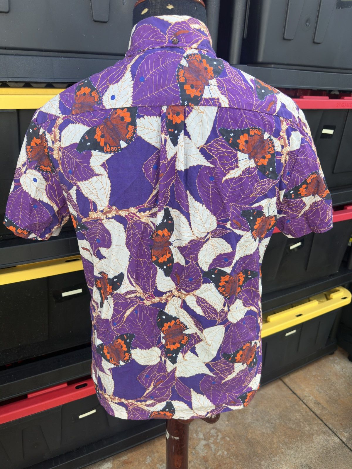 Other David Shepard Hawaii Shirt Men S Mamaki & Butterflies Print Size US S / EU 44-46 / 1 - 2 Thumbnail