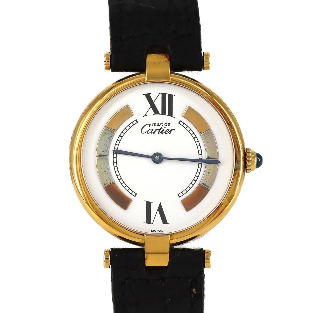 Cartier Cartier Must VLC GP Quartz Metal Quartz W1006454 DUTY FREE for USA