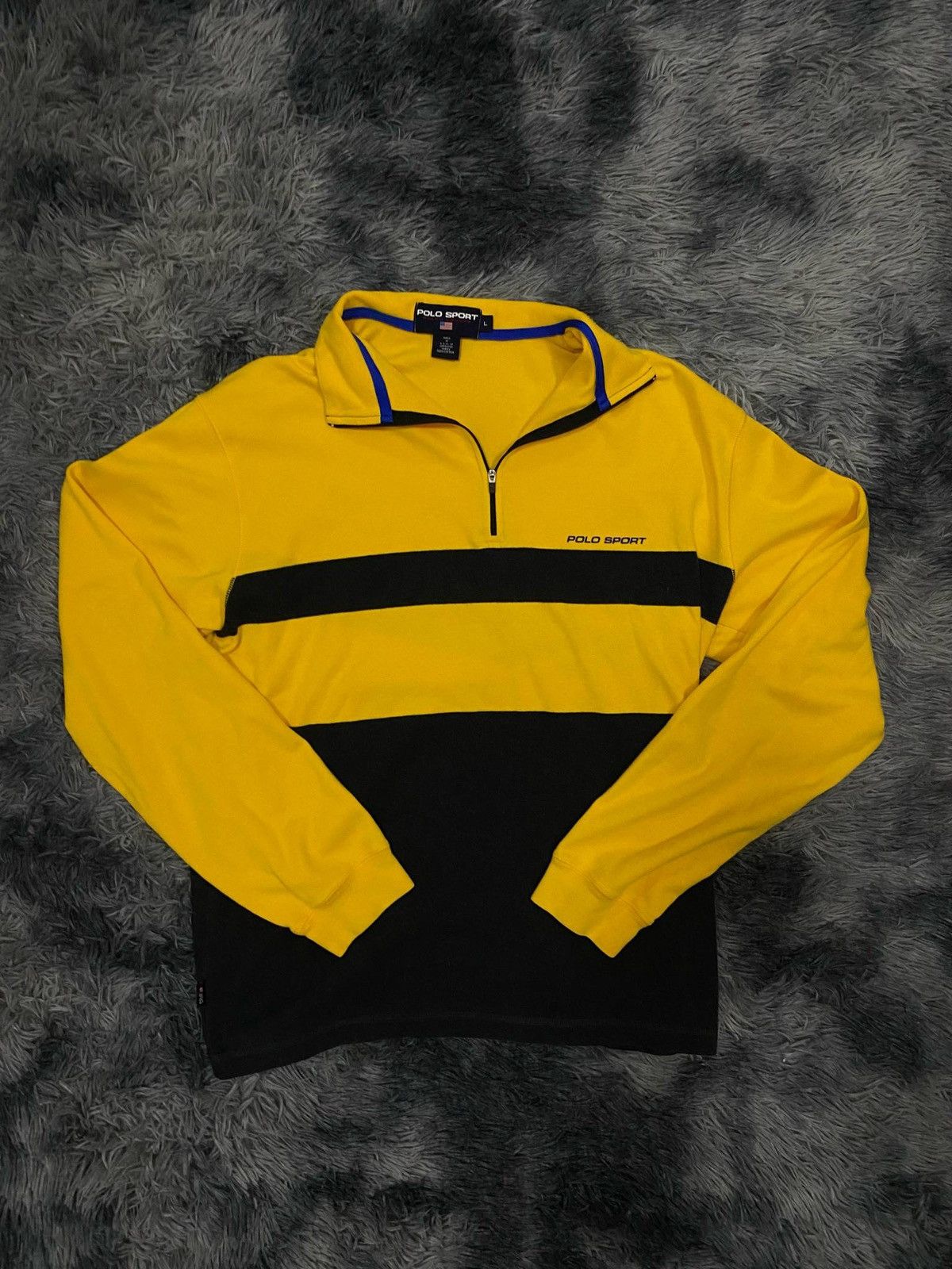 Ralph Lauren Sport Polo Sport Ralph Lauren Sweater Medium Yellow 1/4 Zip Size US L / EU 52-54 / 3 - 2 Thumbnail