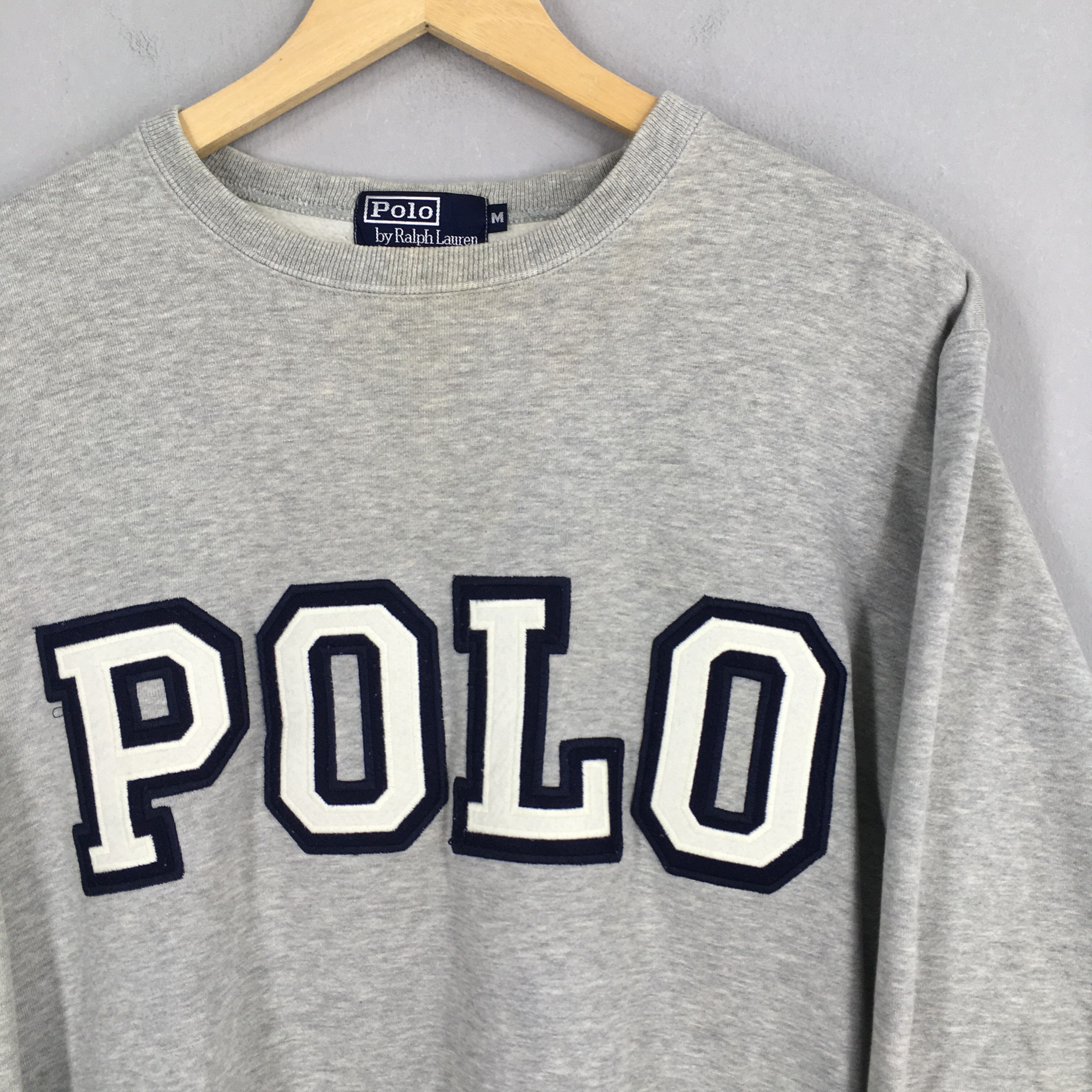 Polo Ralph Lauren × RRL Ralph Lauren Vintage 90's Polo Ralph Lauren Spell Out Sweater Medium Size US M / EU 48-50 / 2 - 2 Thumbnail