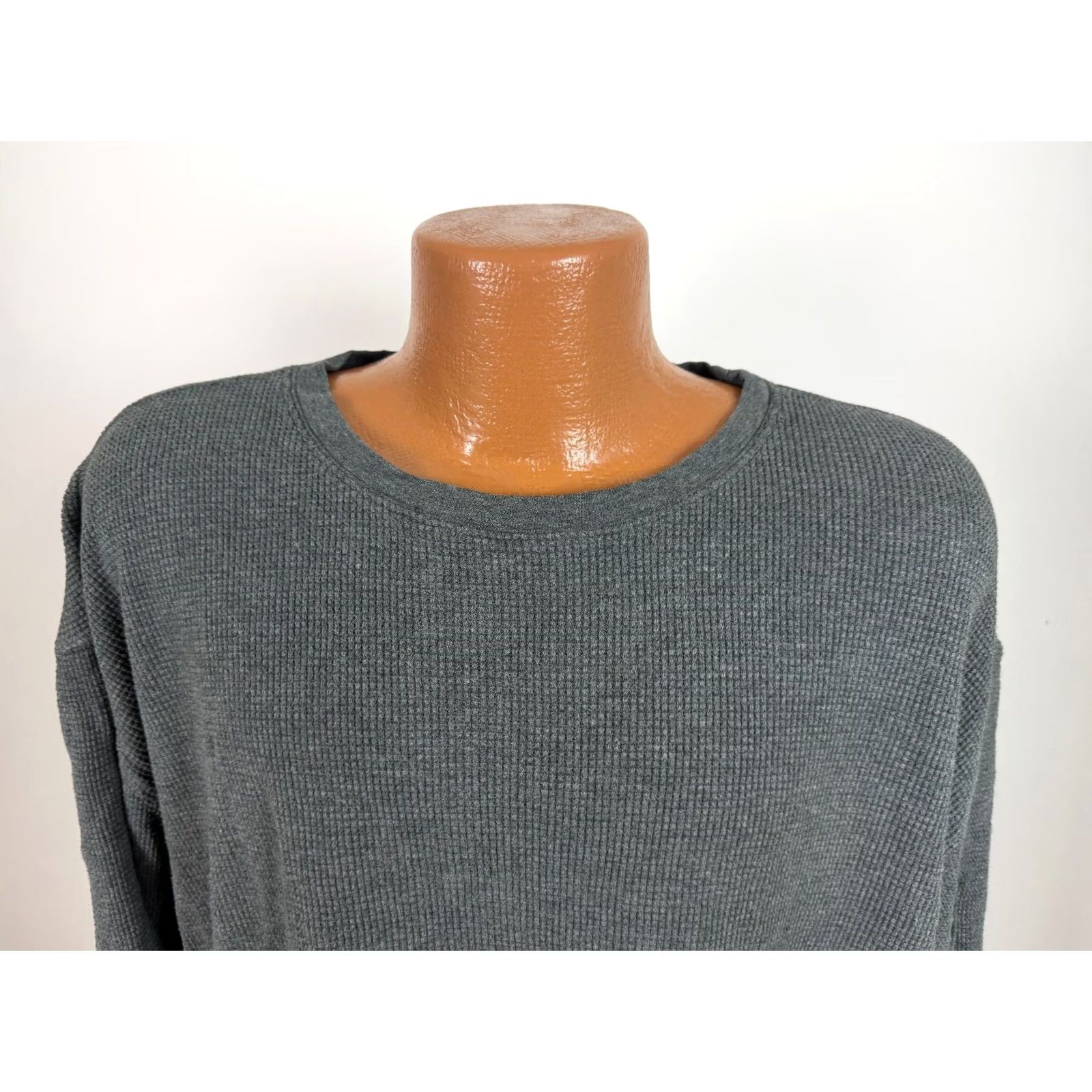 Eddie Bauer Eddie Bauer Shirt Men XLT Tall Waffle Knit Thermal Heavyweight Oversized Cotton Gray 90s Grunge Hipster Outdoor Vintage Style Tee Size US XL / EU 56 / 4 - 2 Thumbnail