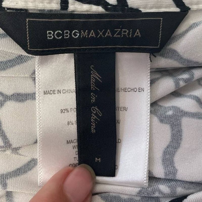 Bcbgmaxazria BCBGMAXAZRIA Womens Medium Up PolyBlend Top Blouse Size M / US 6-8 / IT 42-44 - 7 Thumbnail