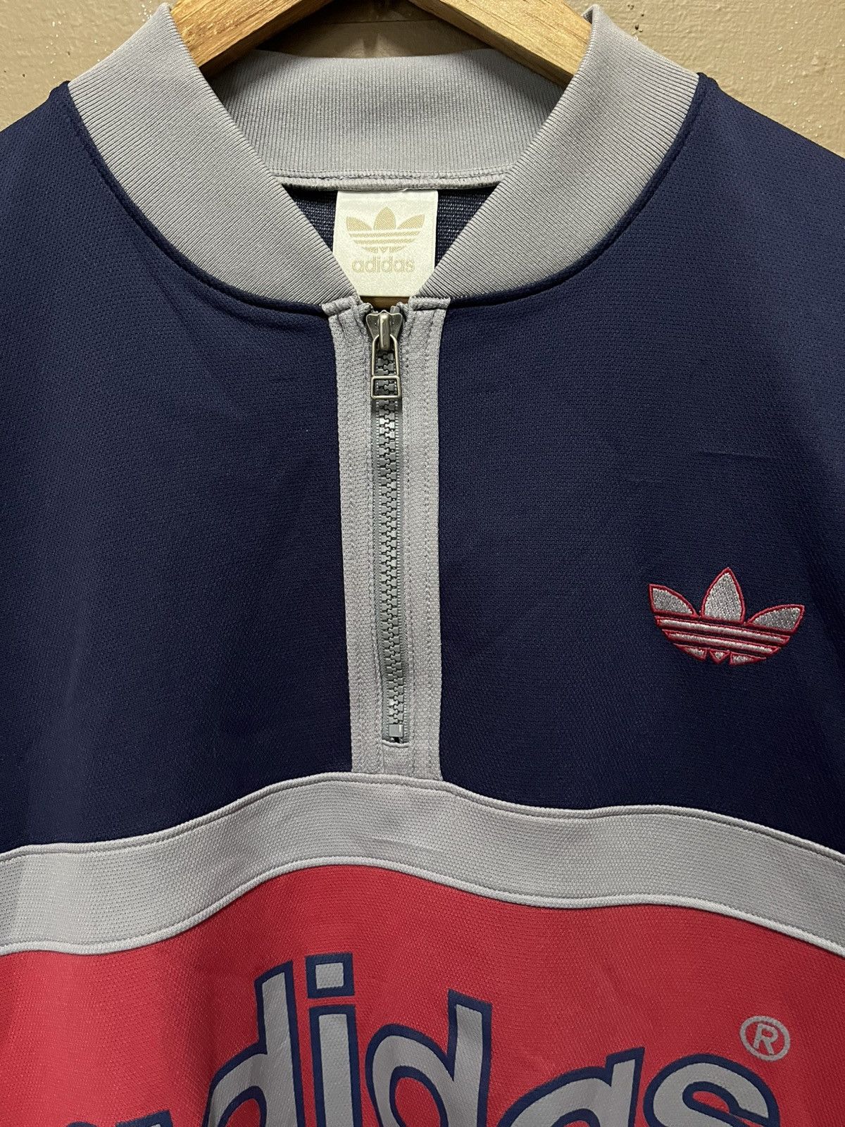 Adidas × Descente × Vintage Rare 💎 Vintage Adidas Jersey Halfzipper Size US M / EU 48-50 / 2 - 2 Thumbnail