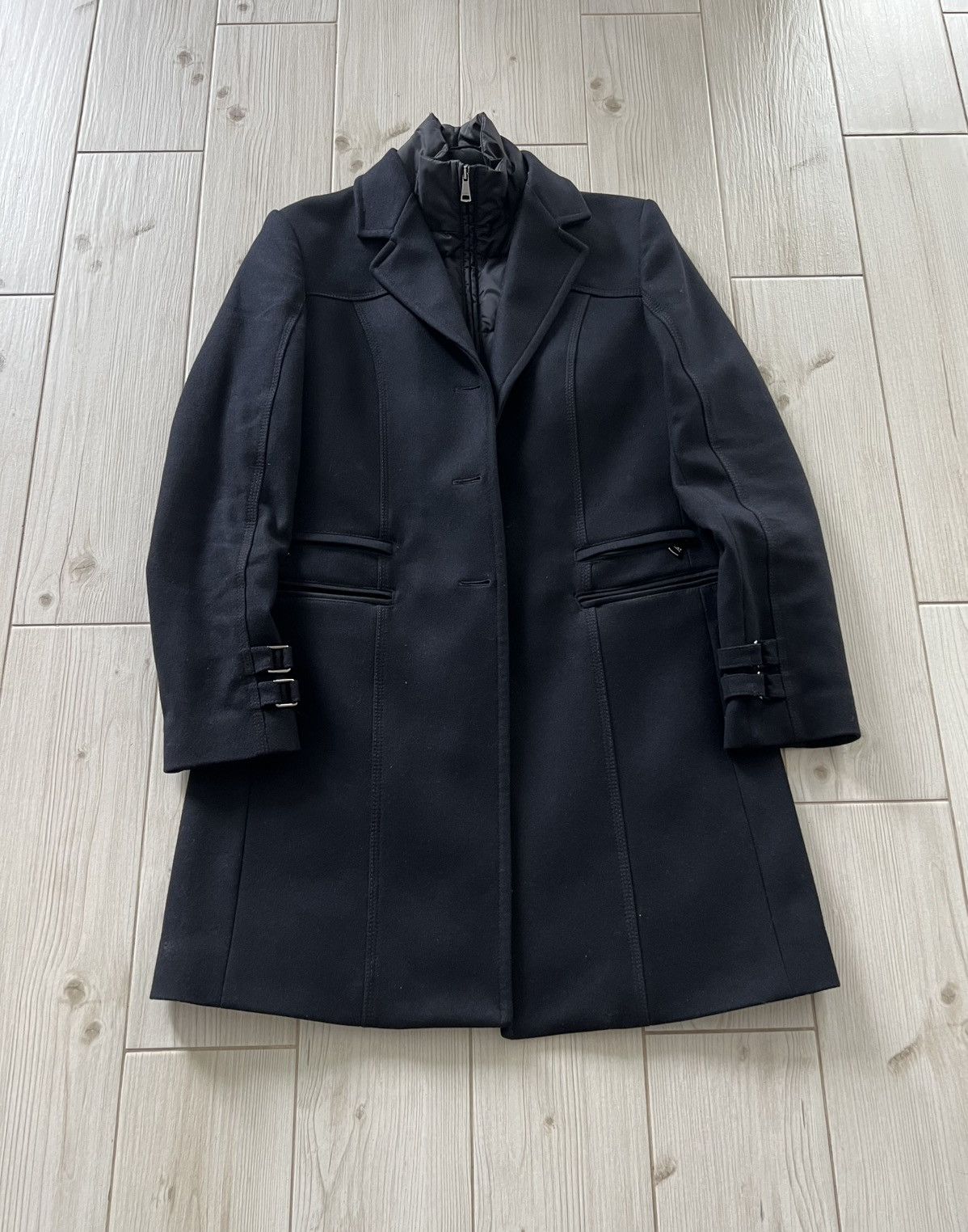 Vintage Mabrun Archive Wool Blend Fitted Coat Women Minimal Tailored Size M / US 6-8 / IT 42-44 - 2 Thumbnail