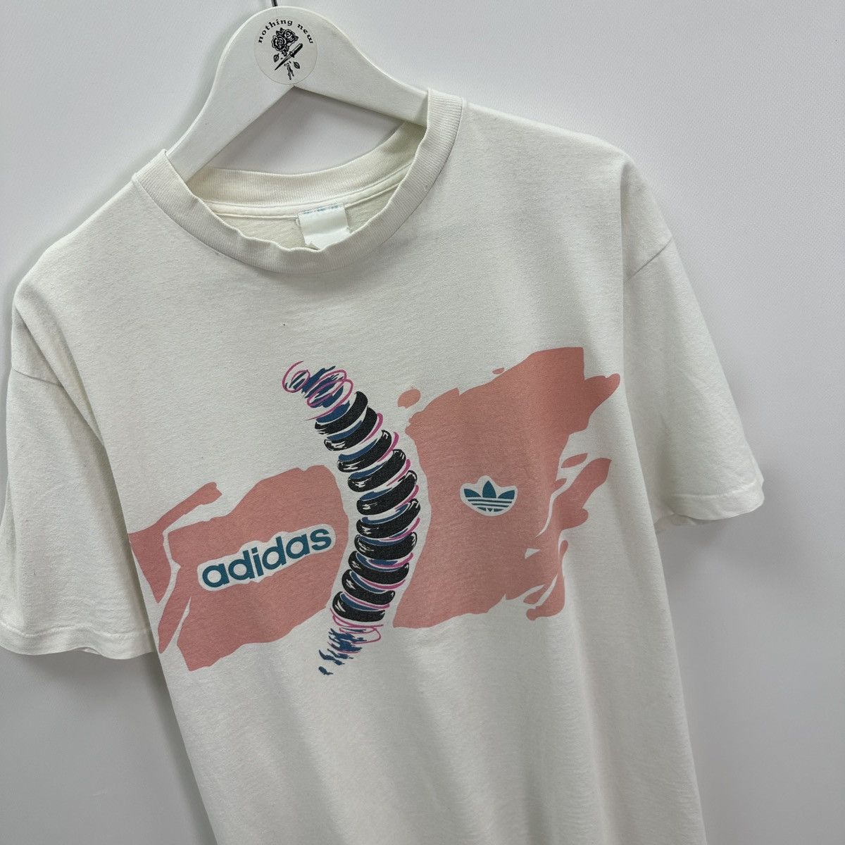 Vintage Vintage 90s Adidas Spiral tee Stophoest top drop y2k og hype Size US L / EU 52-54 / 3 - 4 Thumbnail