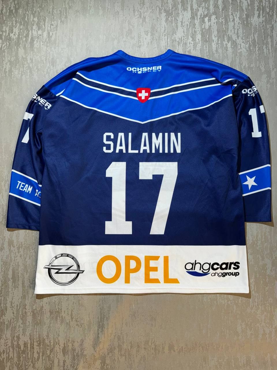 NHL × Vintage Ochsner Ice Hockey Academy #17 SALAMIN Swiss Jersey Size XL Size US XL / EU 56 / 4 - 8 Thumbnail