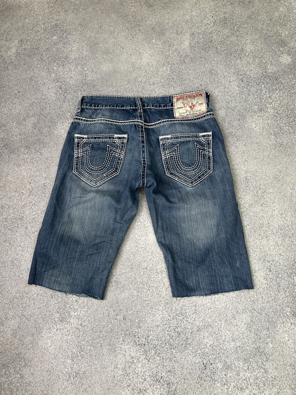 True Religion × Vintage CRAZY TRUE RELIGION Y2K JACKSON SHORTS CHIEF KEEF STYLE Size US 32 / EU 48 - 1 Thumbnail