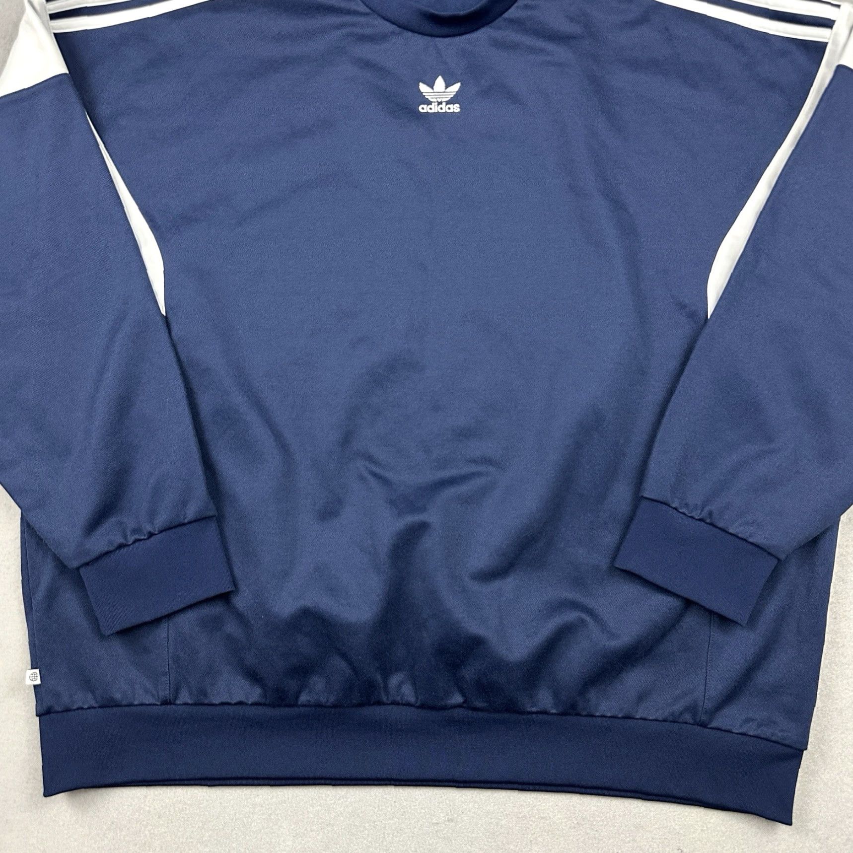 Adidas Adidas Sweatshirt Men XL Blue Pullover Center Trefoil Logo Jumper XL Size US XL / EU 56 / 4 - 3 Thumbnail