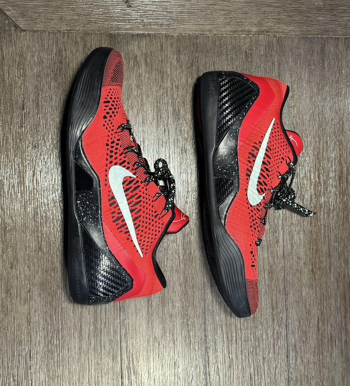 image of Kobe Mentality x Nike Kobe 9 Elite Low Shoes in Red/Black, Men's (Size 11)
