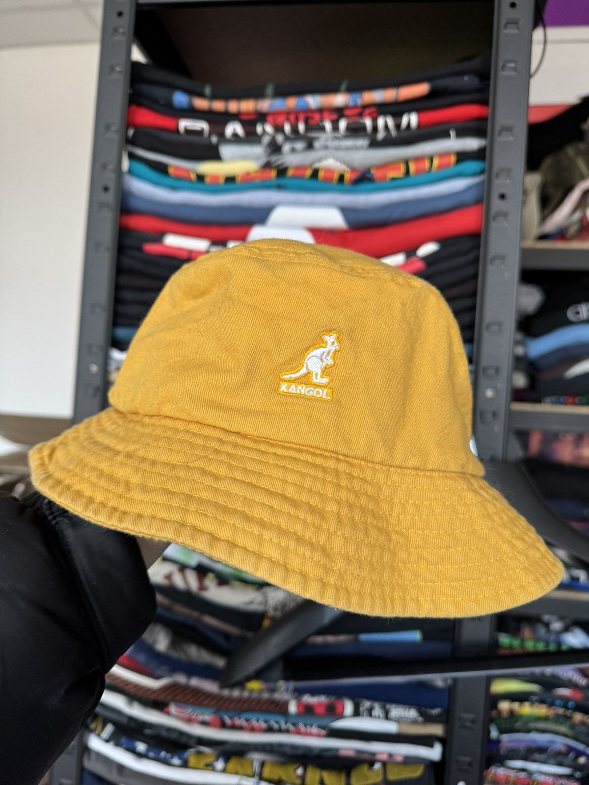 Kangol × Vintage Kangol streetwear yellow bucket hat Size ONE SIZE - 1 Thumbnail
