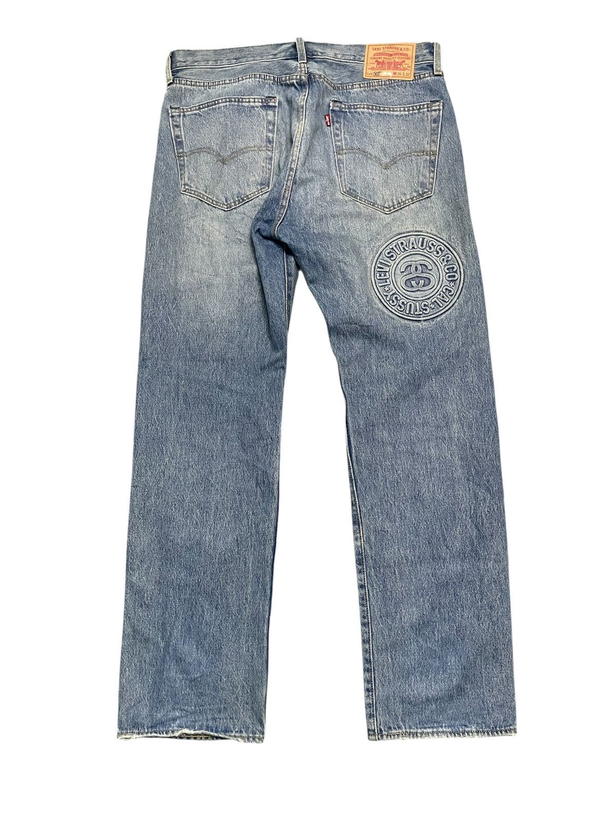 Stussy x Levi's Embossed 501 Jeans