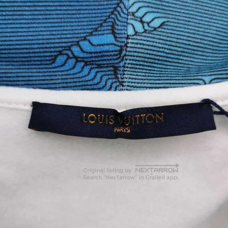 Louis Vuitton Louis Vuitton Cotton Monogram Hoodie in Blue. Size US M / EU 48-50 / 2 - 5 Thumbnail