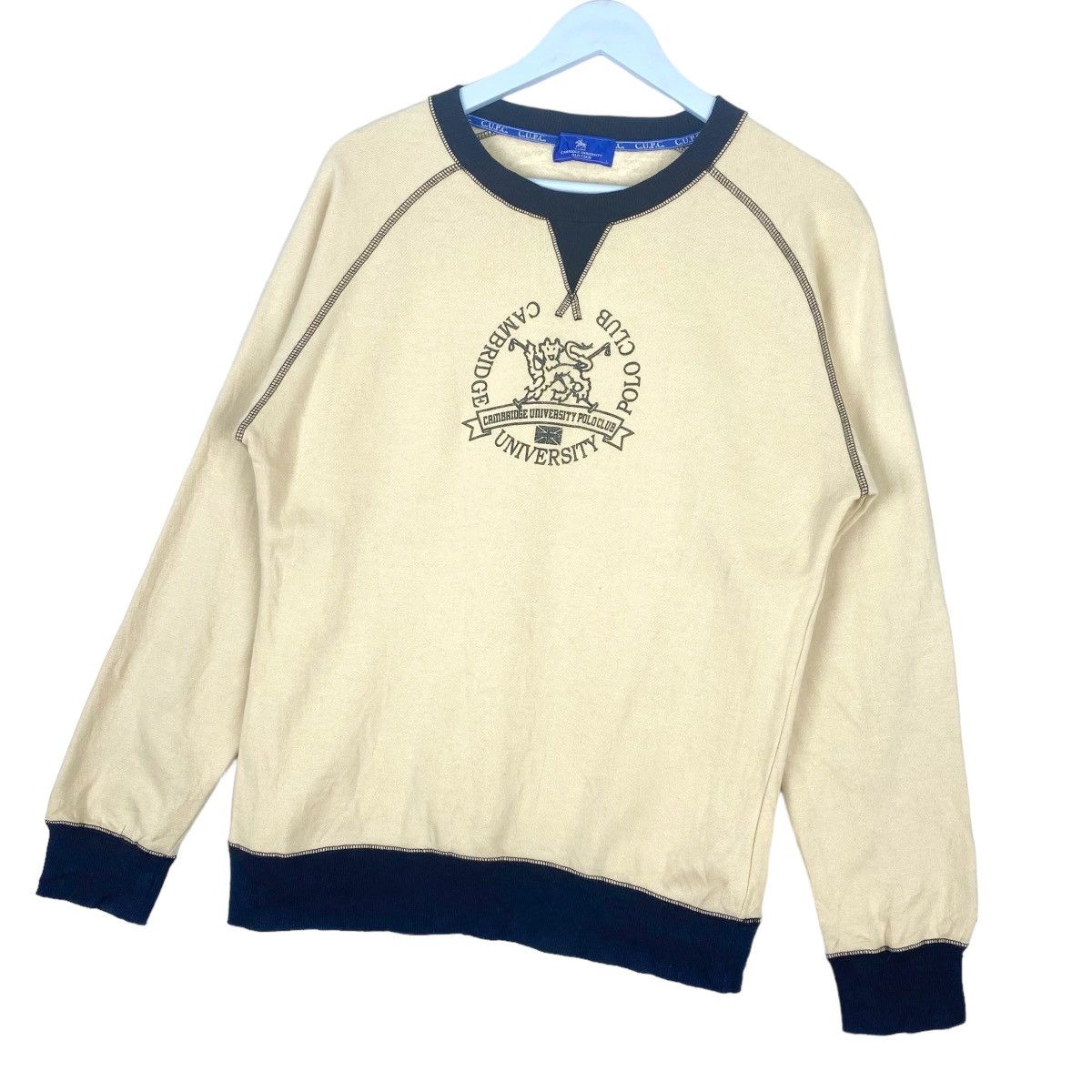 Designer × Vintage Cambridge University Polo Club Sweatshirt Crewneck Pullover Size US M / EU 48-50 / 2 - 3 Thumbnail
