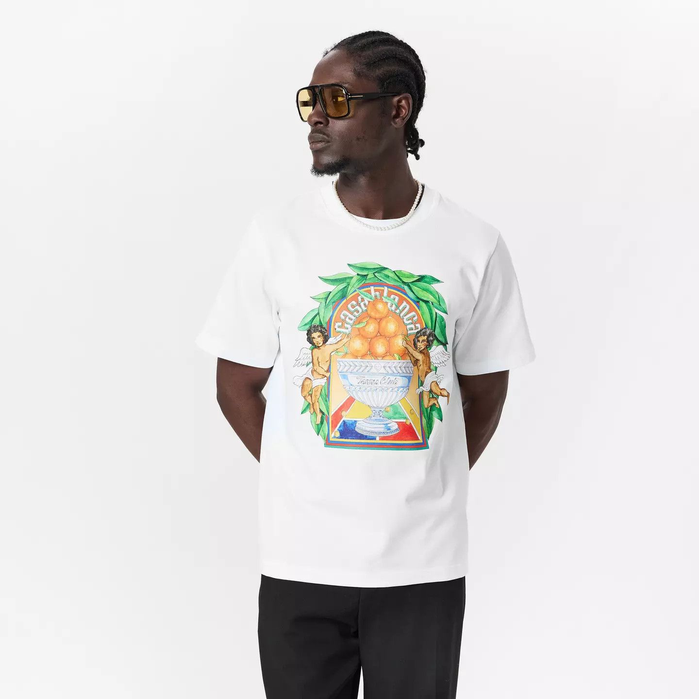 Casablanca o1g2r1mq0426 Triomphe Dorange Casa T-Shirt in White Size US XXL / EU 58 / 5 - 3 Thumbnail