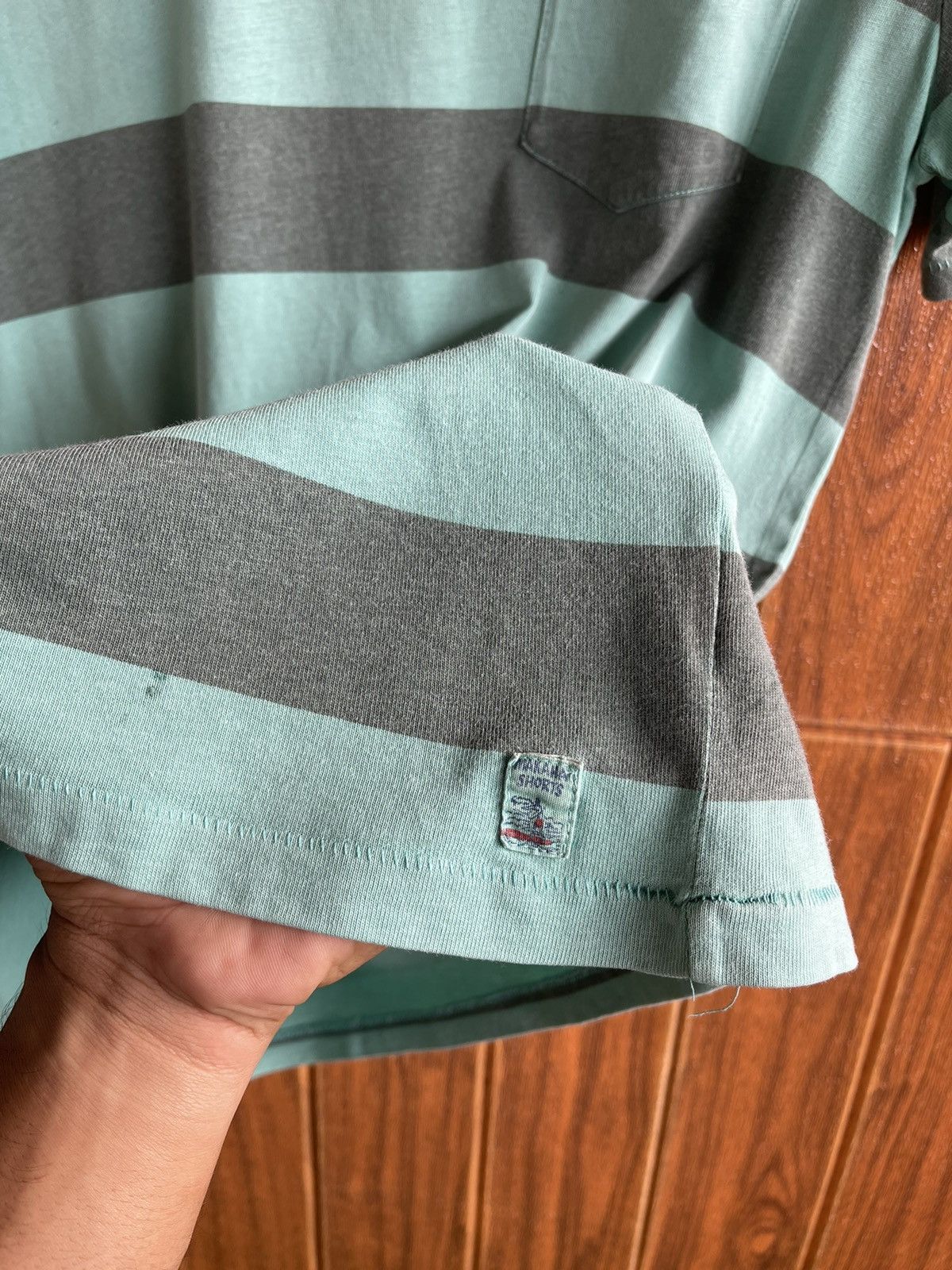 M.Nii Vintage’y2k🔥M.NII🔥Striped Plain Pocket Faded Tshirt Usa Size US M / EU 48-50 / 2 - 6 Thumbnail