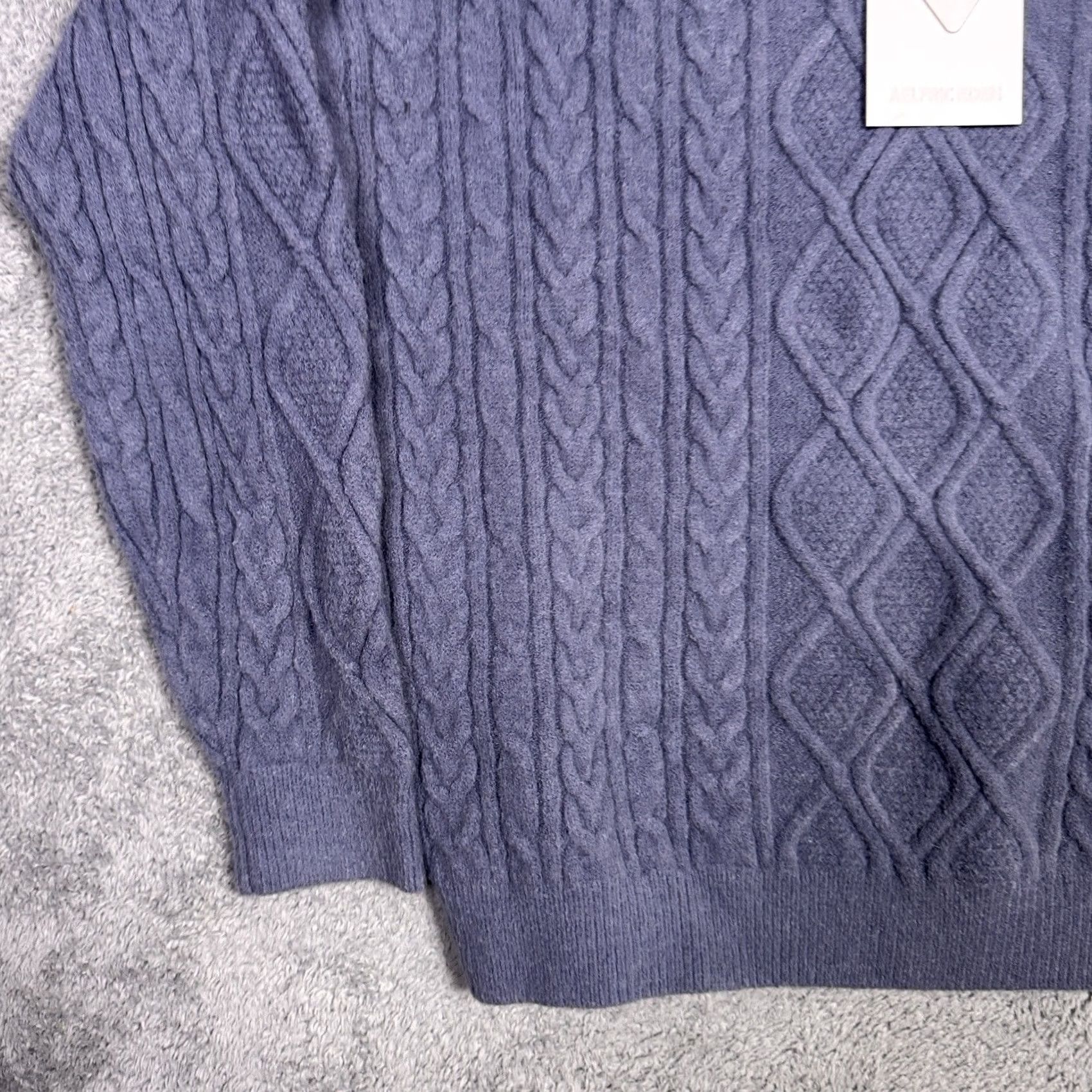 Vintage Aelfric Eden Sweater Mens L Cable-Knit Pullover Fisherman Crew Neck Blue 90s Pullover Shirt or Sweater Size US L / EU 52-54 / 3 - 2 Thumbnail