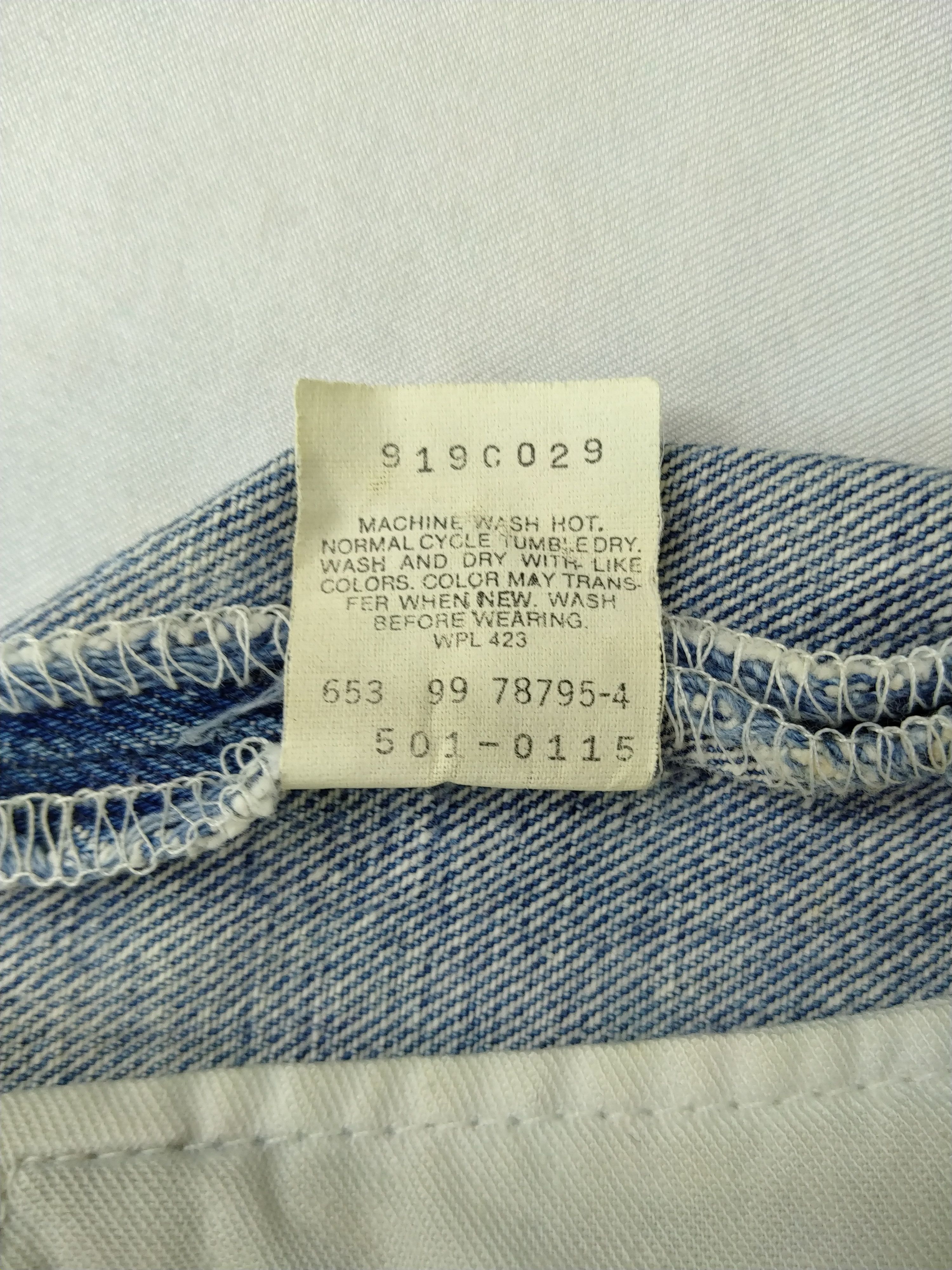 Levi's 90s Blue Wash Vintage Levi's 501 Denim 36x26 -JN770 Size US 36 / EU 52 - 9 Thumbnail