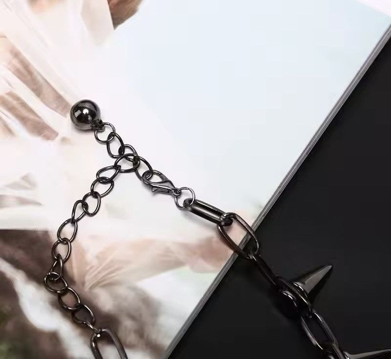 Vintage Black Goth Rivet Choker Necklace Size ONE SIZE - 4 Thumbnail