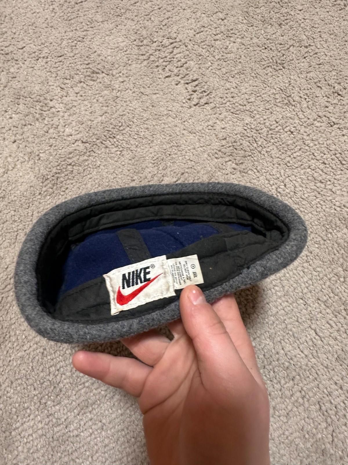 Nike Vintage Nike 90's Swoosh Wool Mix Skater Fisherman Beanie Size ONE SIZE - 6 Thumbnail
