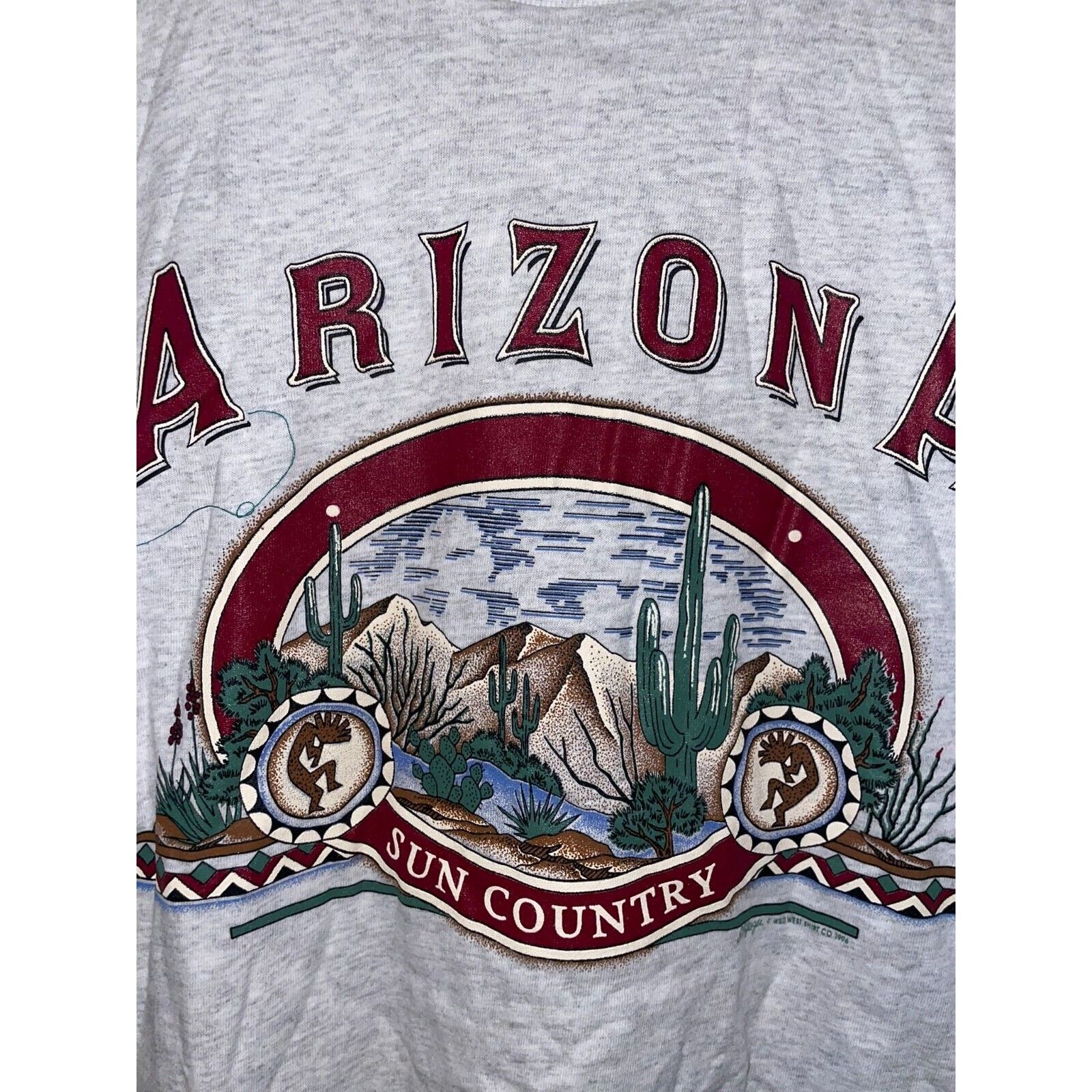 Vintage Vintage Arizona Shirt Sun Country Desert Gray Tee 90s VTG L Size US L / EU 52-54 / 3 - 2 Thumbnail