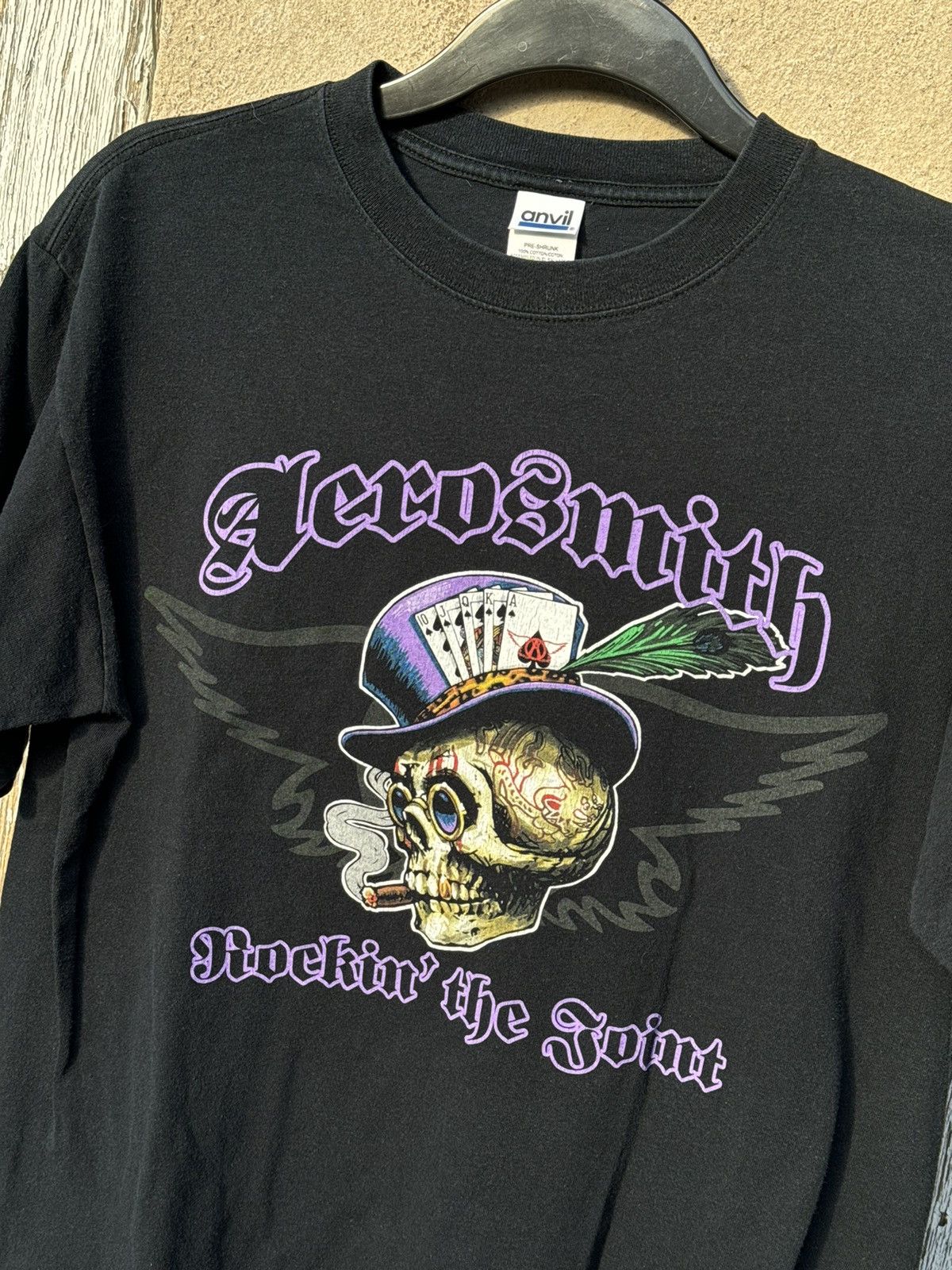 Anvil × Band Tees Vintage Aerosmith Rockin The Joint tshirt Size US L / EU 52-54 / 3 - 2 Thumbnail