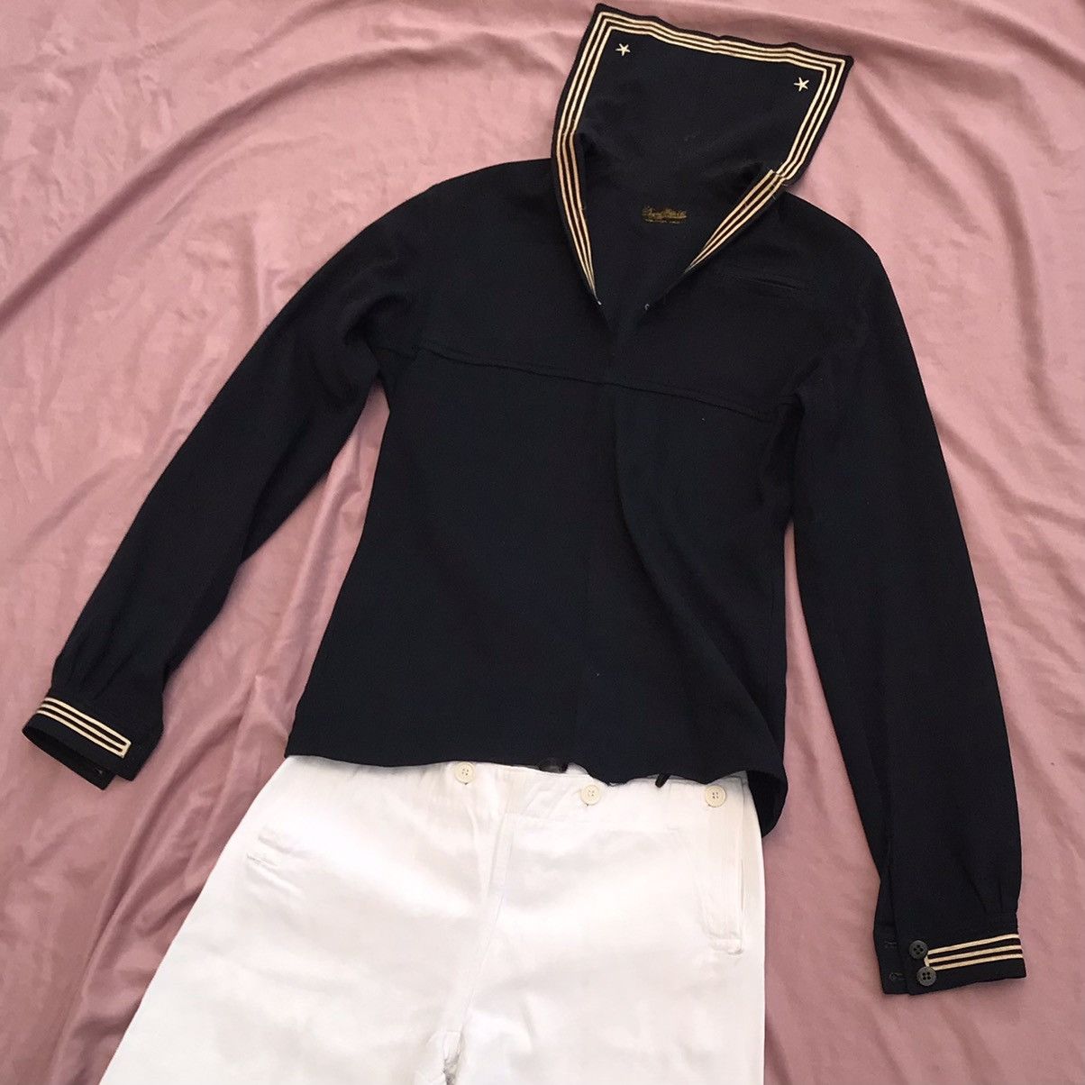 Other ANTIQUE PURE WOOL US NAVY SERVICE SMOCK Size US M / EU 48-50 / 2 - 7 Thumbnail