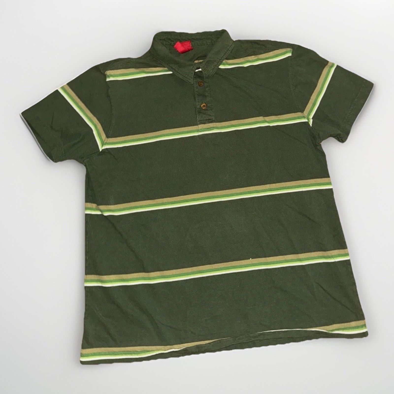 Mossimo × Vintage Mossimo Striped Polo Shirt Green XL 20x25 Skate Surf Preppy Size US XL / EU 56 / 4 - 1 Thumbnail
