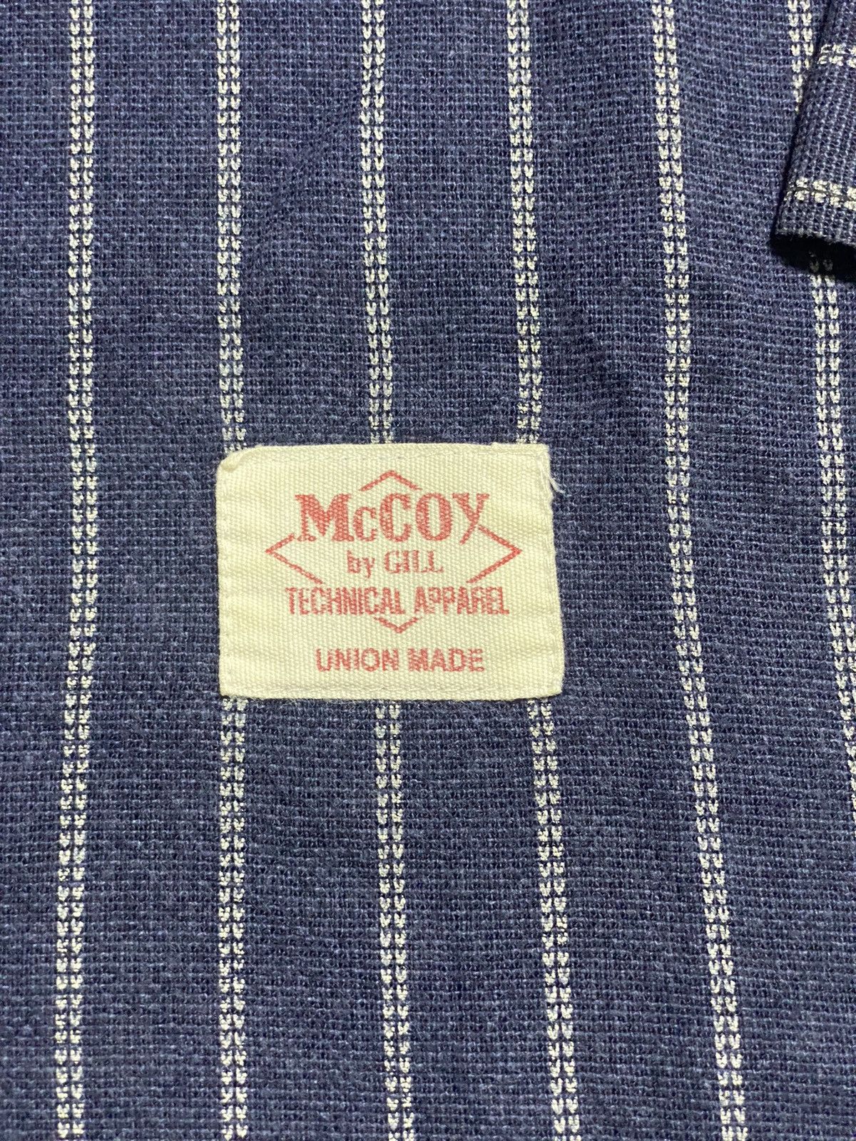 The Real McCoy's McCoy Industry Stripe Shirt Size US L / EU 52-54 / 3 - 5 Thumbnail