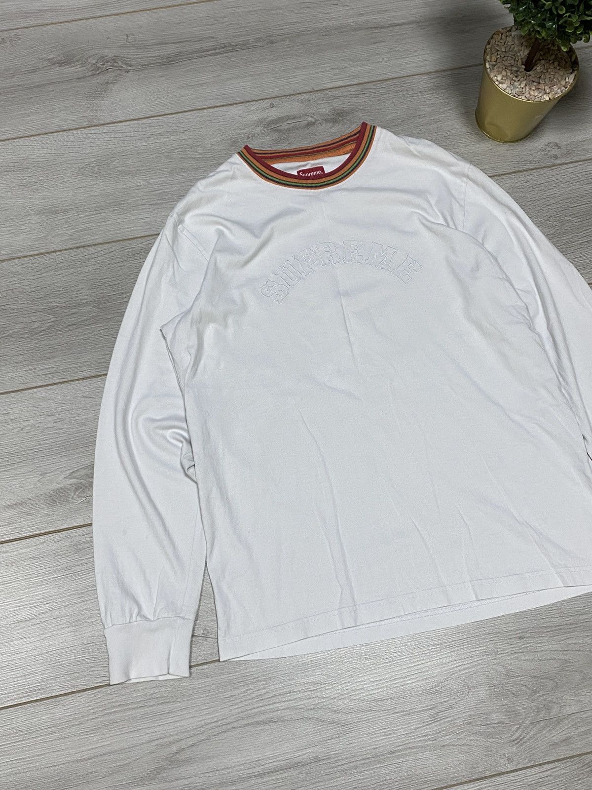Supreme Supreme multicolor collar rib spell out longsleeve Size US M / EU 48-50 / 2 - 1 Thumbnail