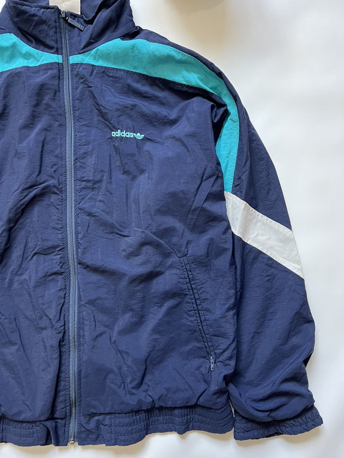 Adidas Vintage Adidas Track Retro Jacket 3 Stripes Y2k Size US M / EU 48-50 / 2 - 2 Thumbnail