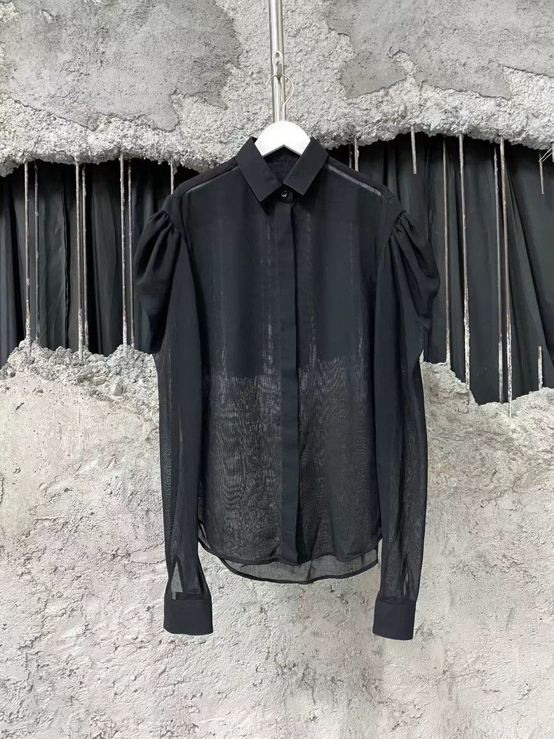 Saint Laurent Paris Saint Laurent SLP Puff Sleeve Shirt Size US XS / EU 42 / 0 - 1 Thumbnail