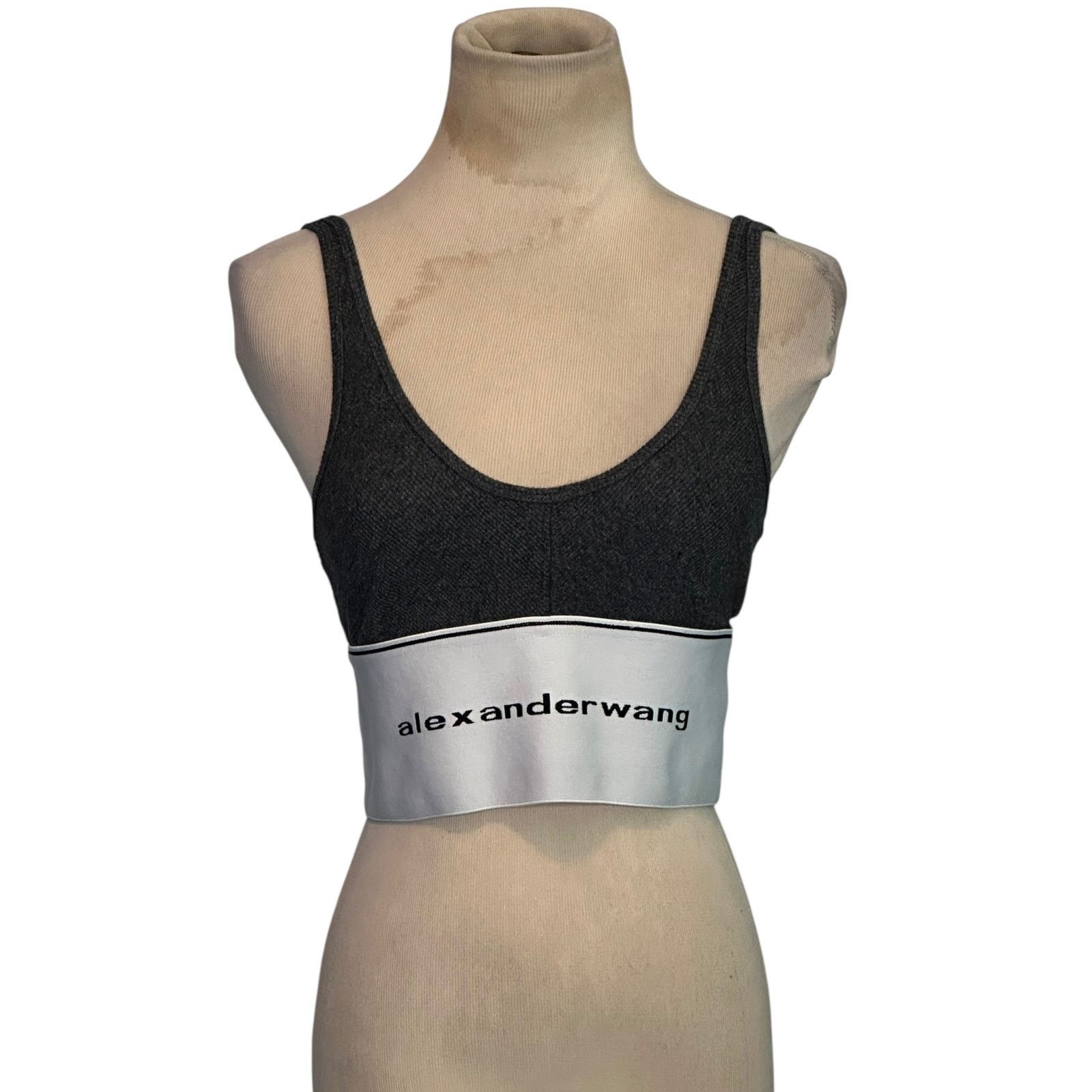Alexander Wang Alexander Wang gray ribbed logo elastic bra size Medium Size ONE SIZE - 11 Thumbnail