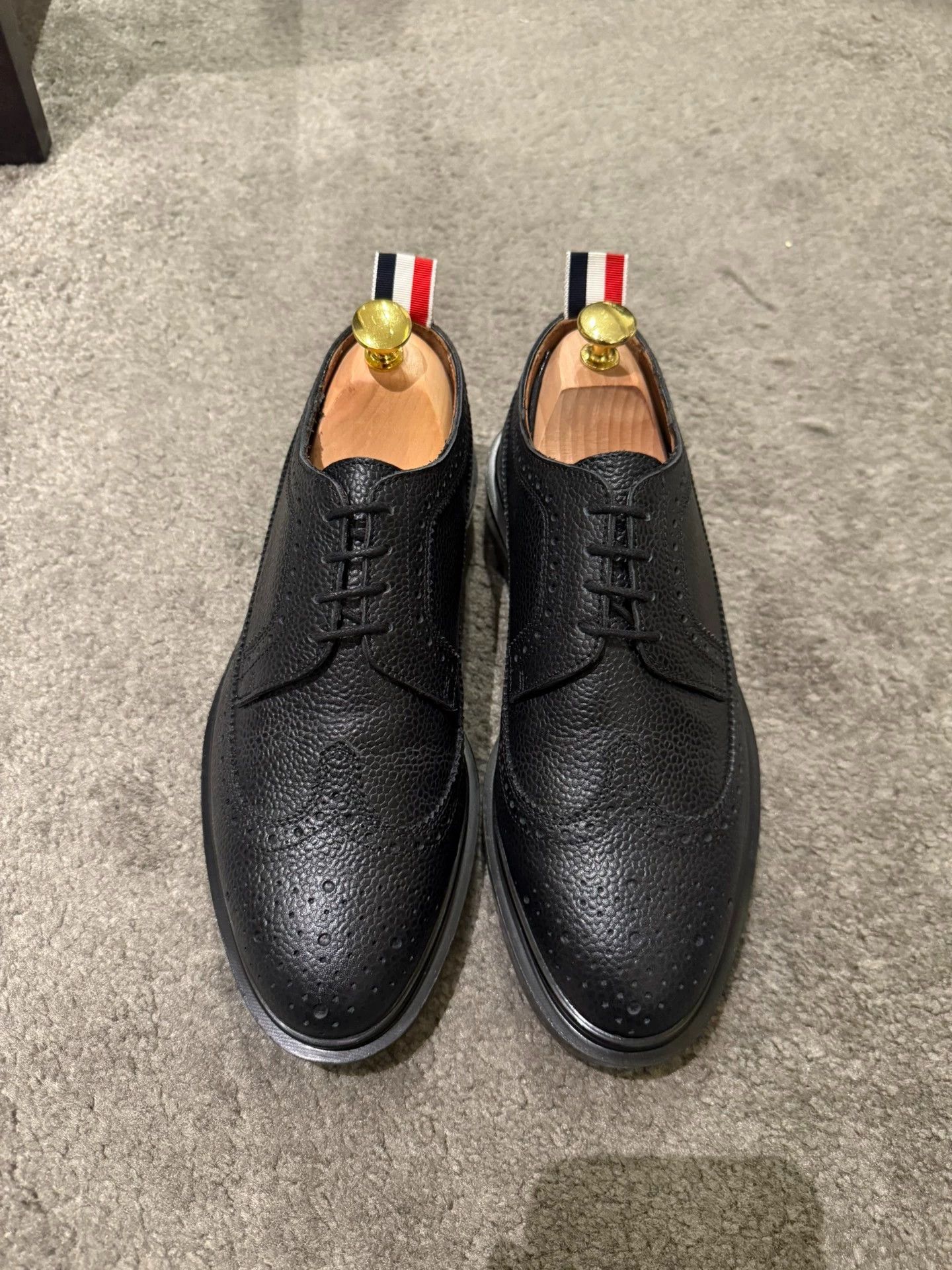 Thom Browne Thom Browne Black Classic Carved Lightweight Rubber US6 Size US 6 / EU 39 - 1 Thumbnail