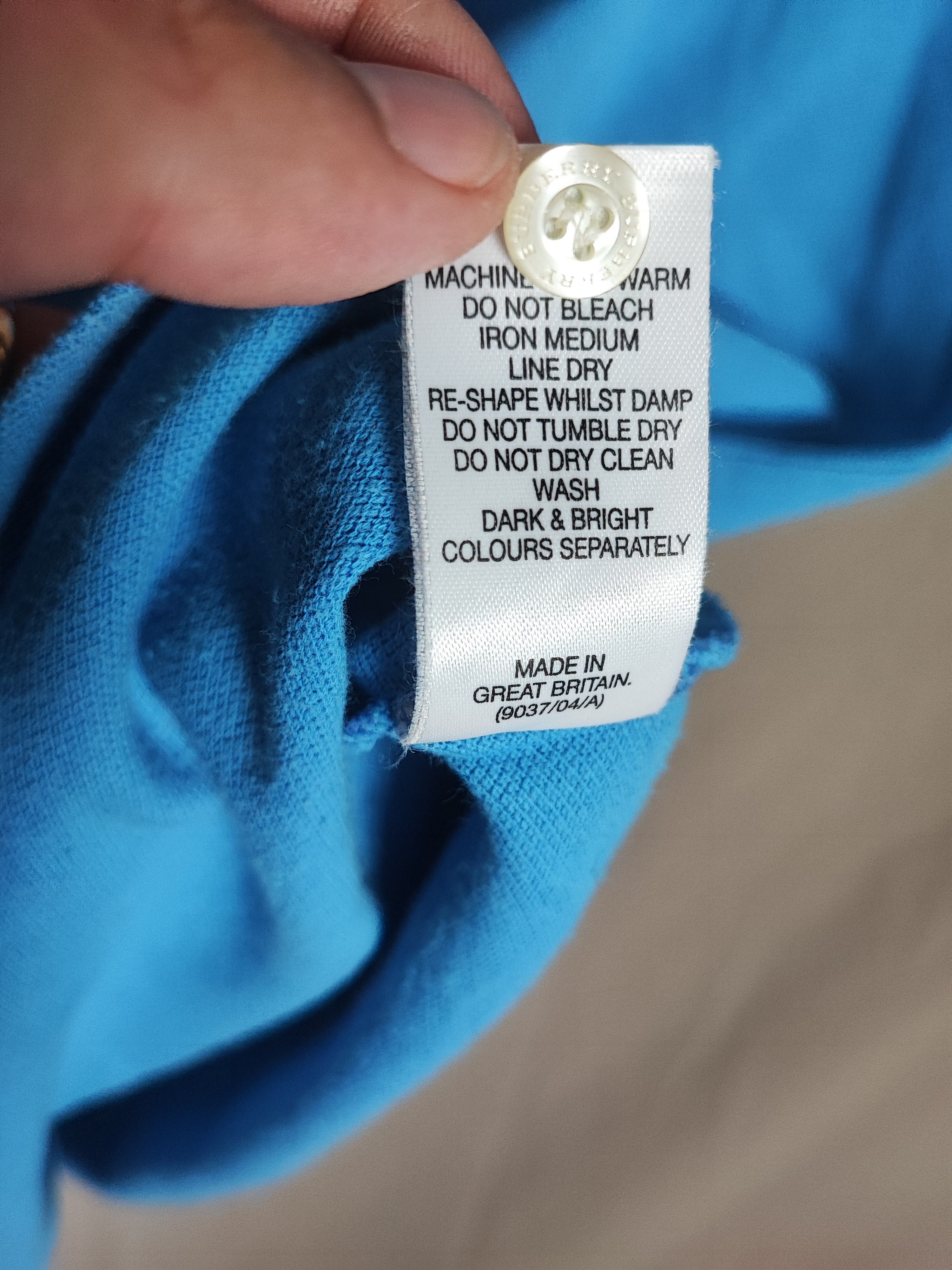 Burberry 🔥 Polo Burberry Size S blue🔥 Size US M / EU 48-50 / 2 - 7 Thumbnail