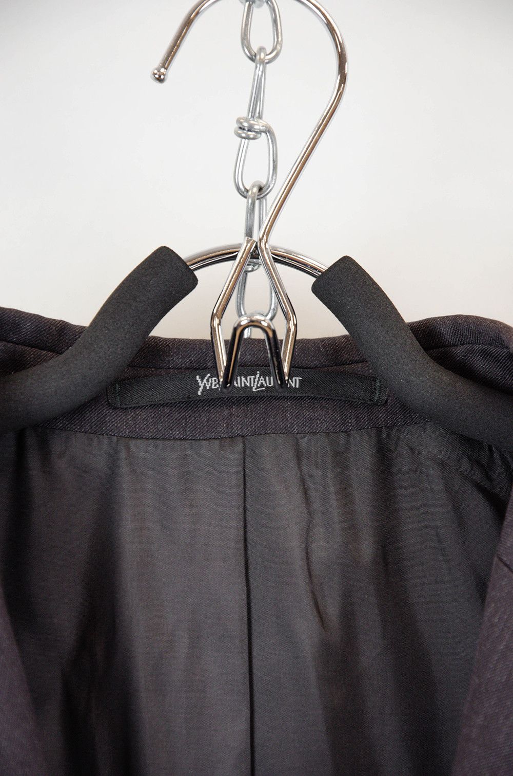 Yves Saint Laurent YSL pour Homme Charcoal Wool Blazer (EU 52 / L-XL) Size 52R - 7 Thumbnail