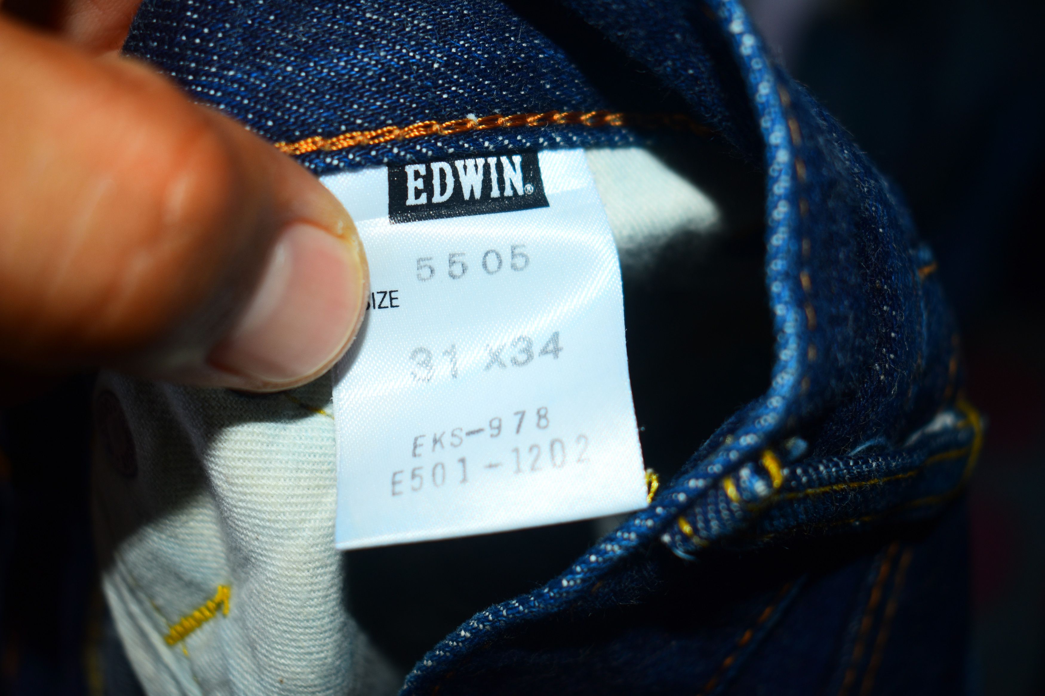 Edwin × Vintage Vintage Edwin 505X Selvedge Denim Size US 31 - 7 Thumbnail