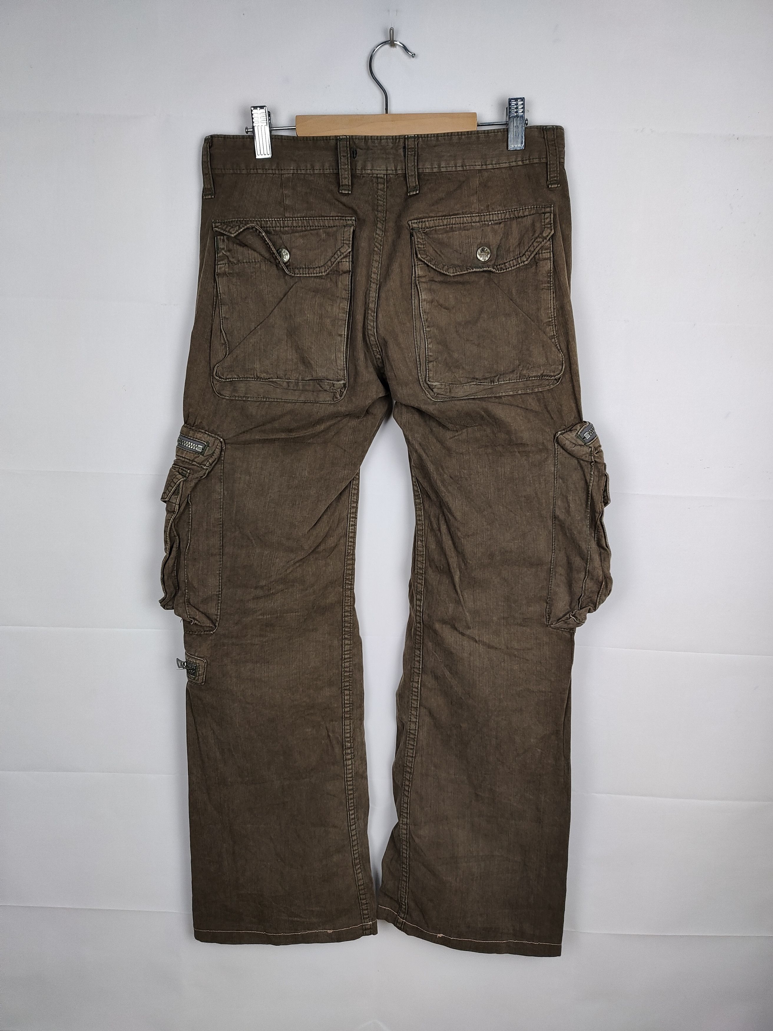 Beauty Beast × If Six Was Nine × Japanese Brand 💥Flare💥Vintage 90s Surplus Nippon Tactical Bondage Cargo Size US 29 - 8 Thumbnail