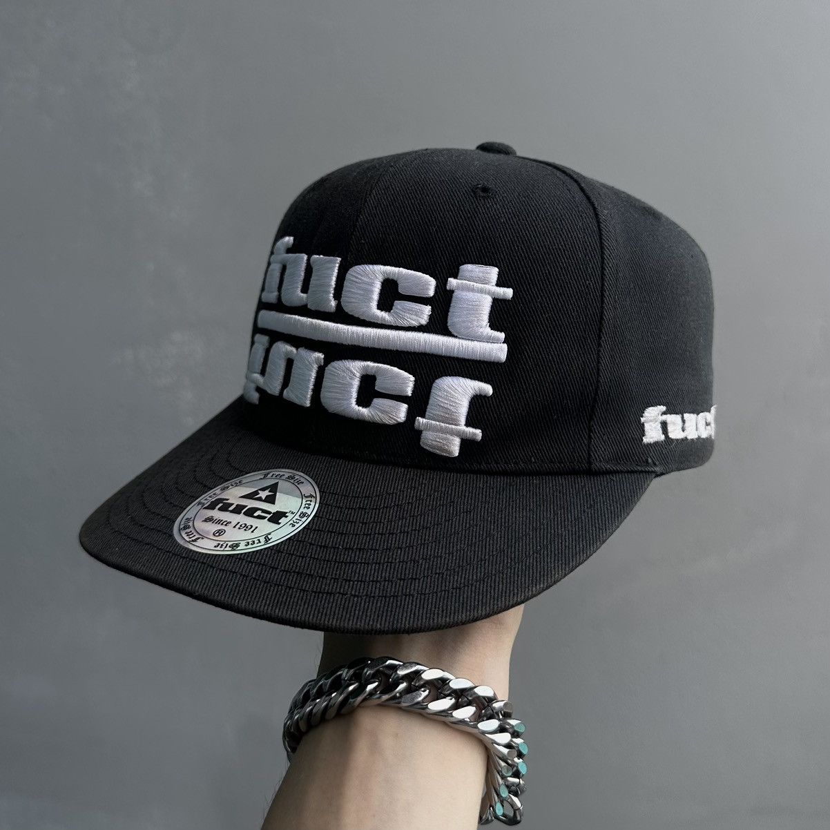 FUCT [OG Vintage] FUCT MIRRORED LOGO VINTAGE SNAPBACK Size ONE SIZE - 3 Thumbnail