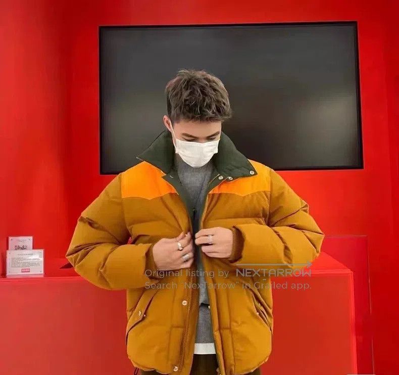 Kenzo Kenzo Patchwork Puffer Jacket, Brown + Orange, Collar Dark Size US S / EU 44-46 / 1 - 1 Thumbnail