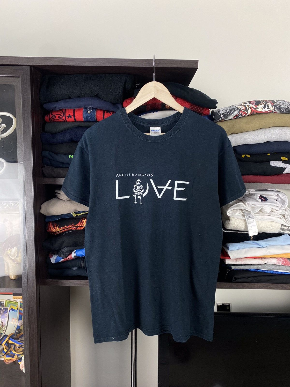 Band Tees × Vintage Vintage Angel Airwaves Love Tee Size US L / EU 52-54 / 3 - 1 Thumbnail