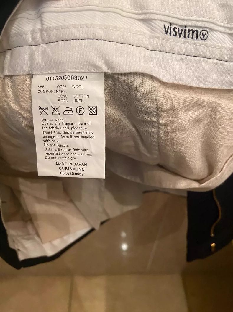 Visvim visvim size 2 15aw black wool trousers Size US 28 / EU 44 - 7 Thumbnail