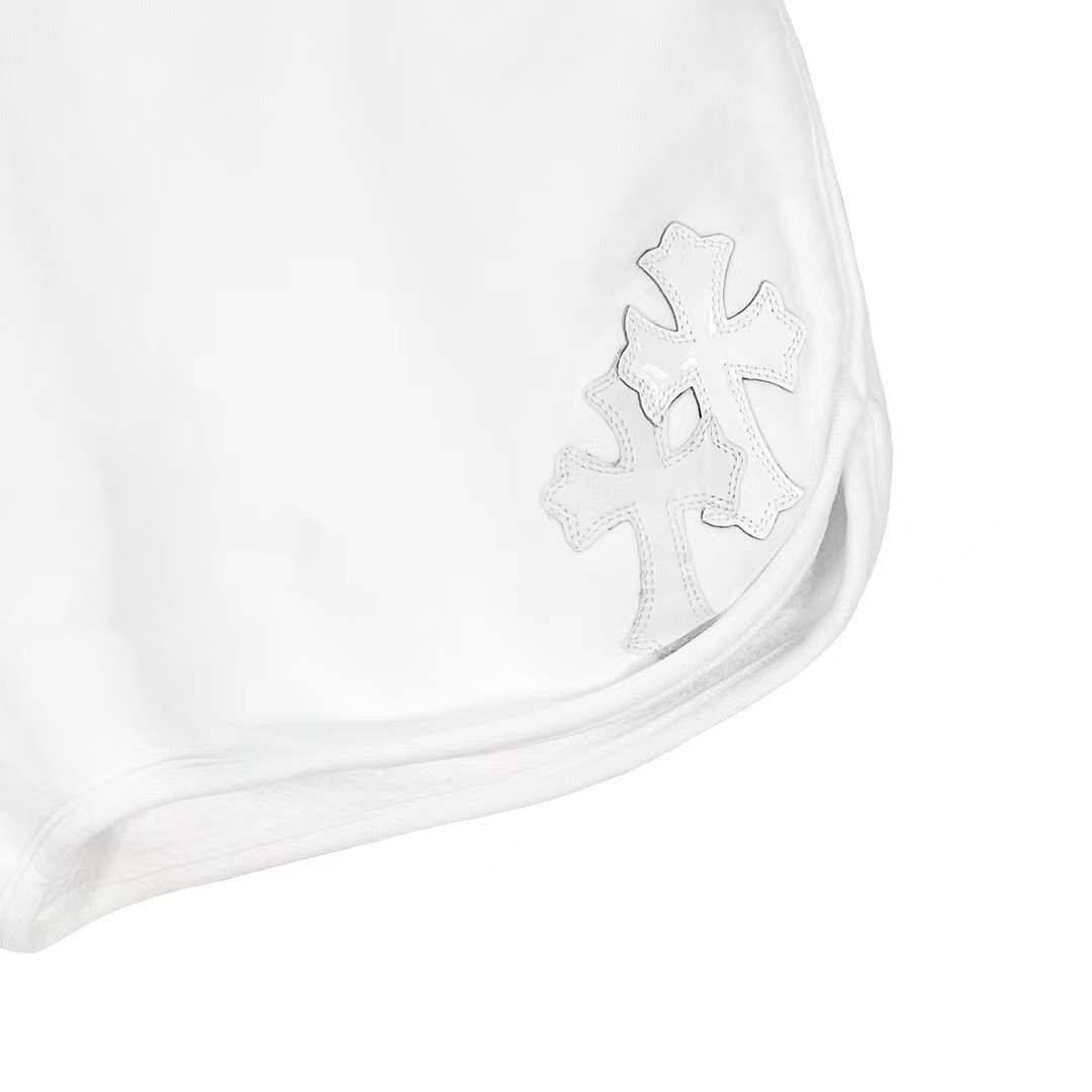 Chrome Hearts Chrome Hearts White Patent Leather Cross Shorts Size 25" / US 0 / IT 36 - 3 Thumbnail