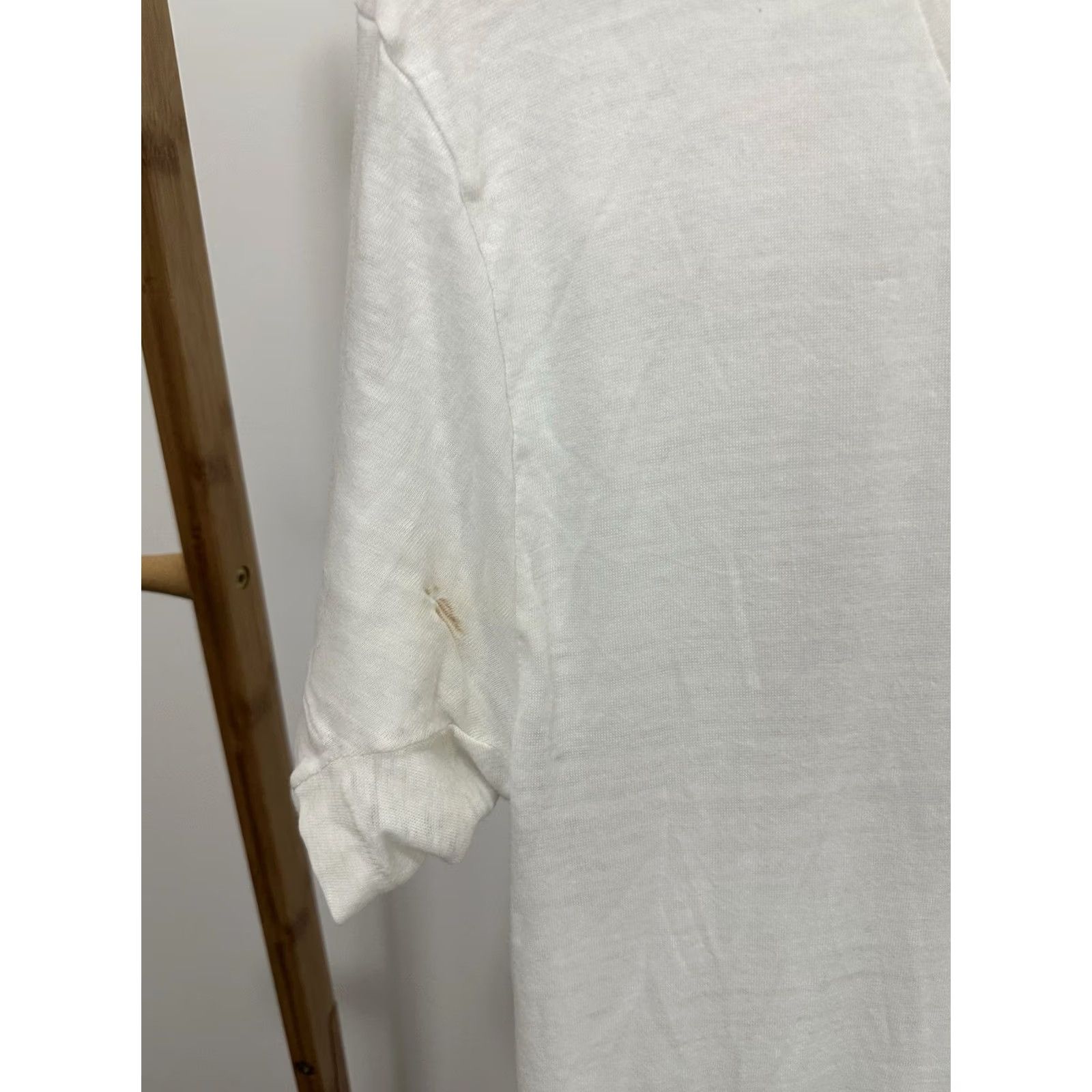 Gustin VTG 80s Austin T-Shirt Worn Paper Thin Burnout V-Neck 42 White Mens Size US XL / EU 56 / 4 - 6 Thumbnail
