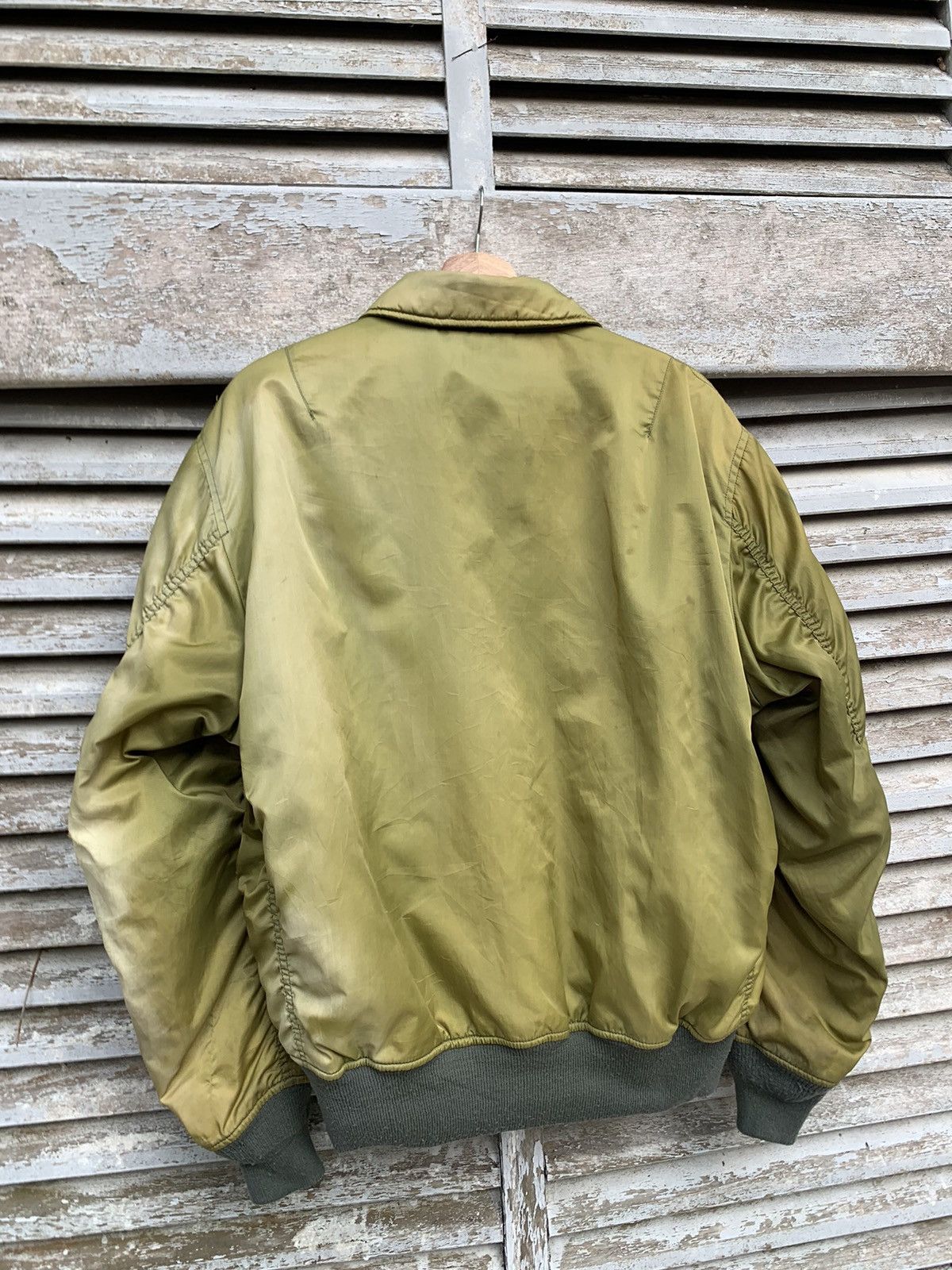Vintage 🪖VINTAGE THRASHED MA-1 MAN INTERMEDIATE BOMBER JACKET Size US M / EU 48-50 / 2 - 9 Thumbnail