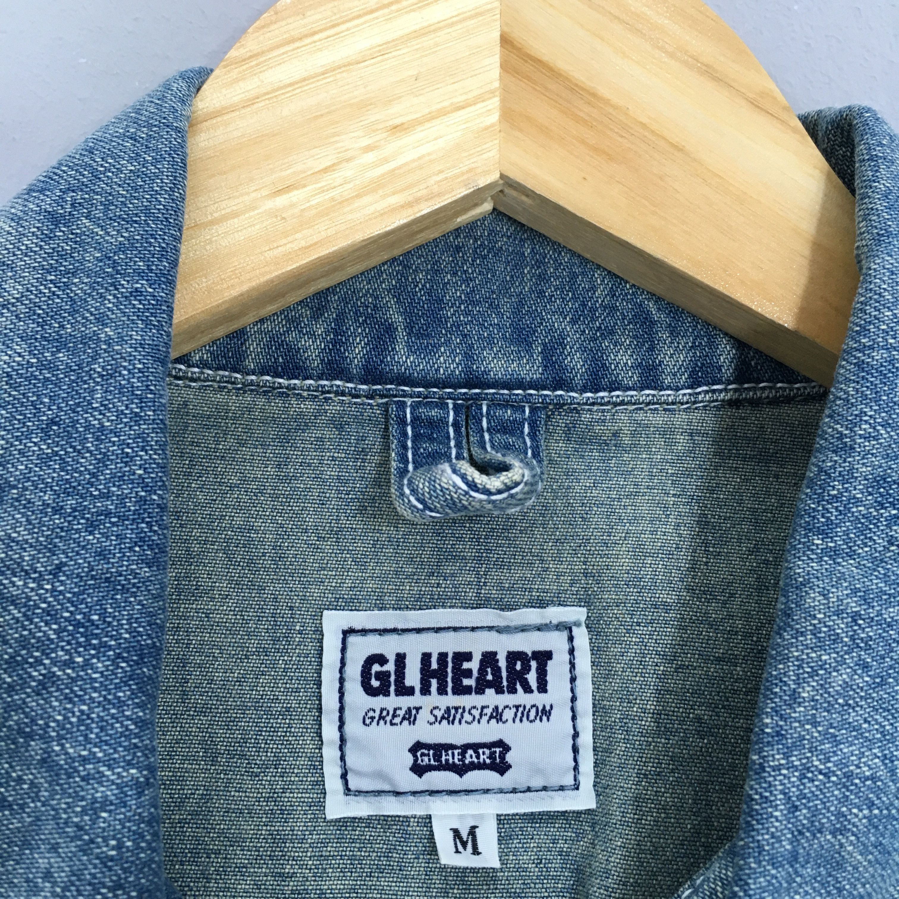Vintage Vintage 90s GL Heart Union Made Workers Denim Jacket Medium Size US M / EU 48-50 / 2 - 6 Thumbnail