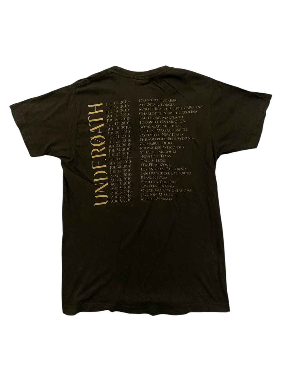 Tultex Underoath Tour 2010s screamo/emo band tee Size US S / EU 44-46 / 1 - 2 Thumbnail