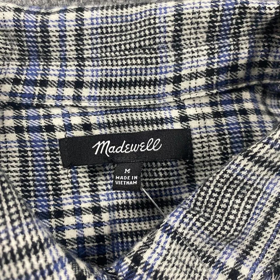 Madewell Madewell Flannel Shirt Womens Medium Prince of Wales NWT Size M / US 6-8 / IT 42-44 - 3 Thumbnail