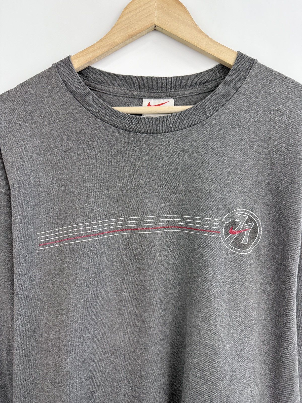 Nike 🇺🇸 Vintage 90s Nike 71 Made in USA Y2K Long Sleeve Rare Retro Size US L / EU 52-54 / 3 - 4 Thumbnail